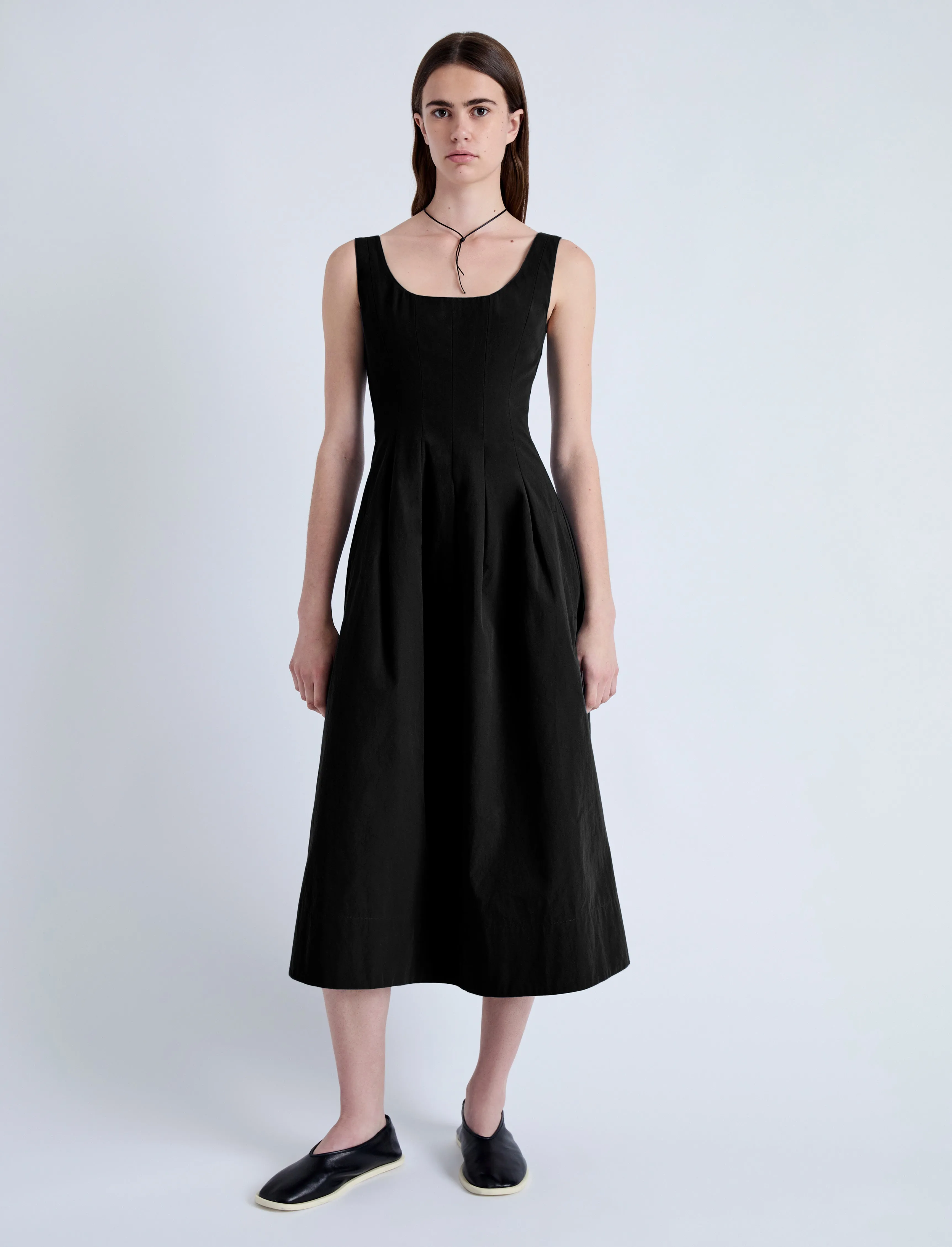 Shelby Dress in Solid Cotton Linen sold by Proenza Schouler product image thumbnail 2