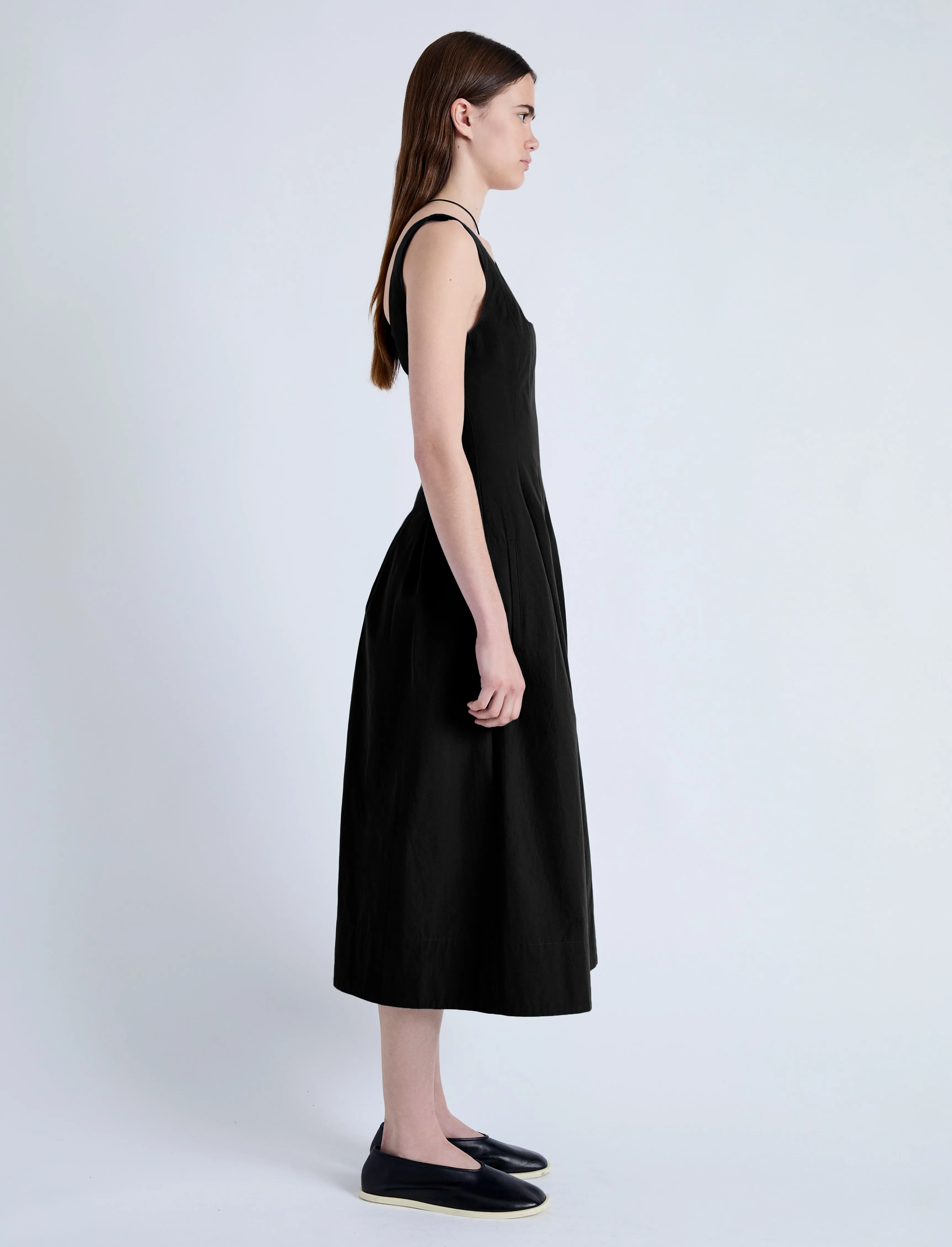 Shelby Dress in Solid Cotton Linen sold by Proenza Schouler product image thumbnail 3