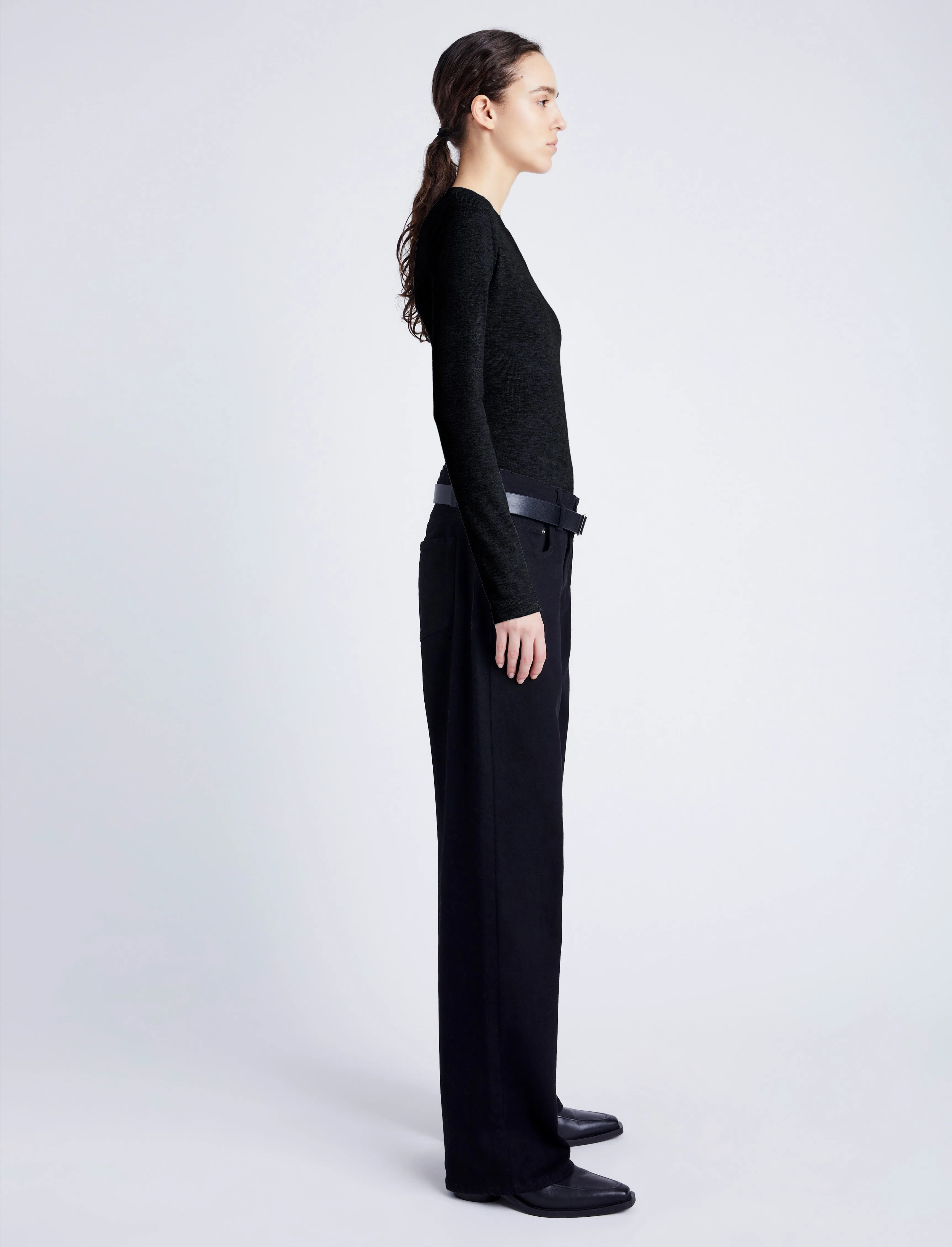 Delaney Bodysuit in Brushed Rib sold by Proenza Schouler product image thumbnail 4