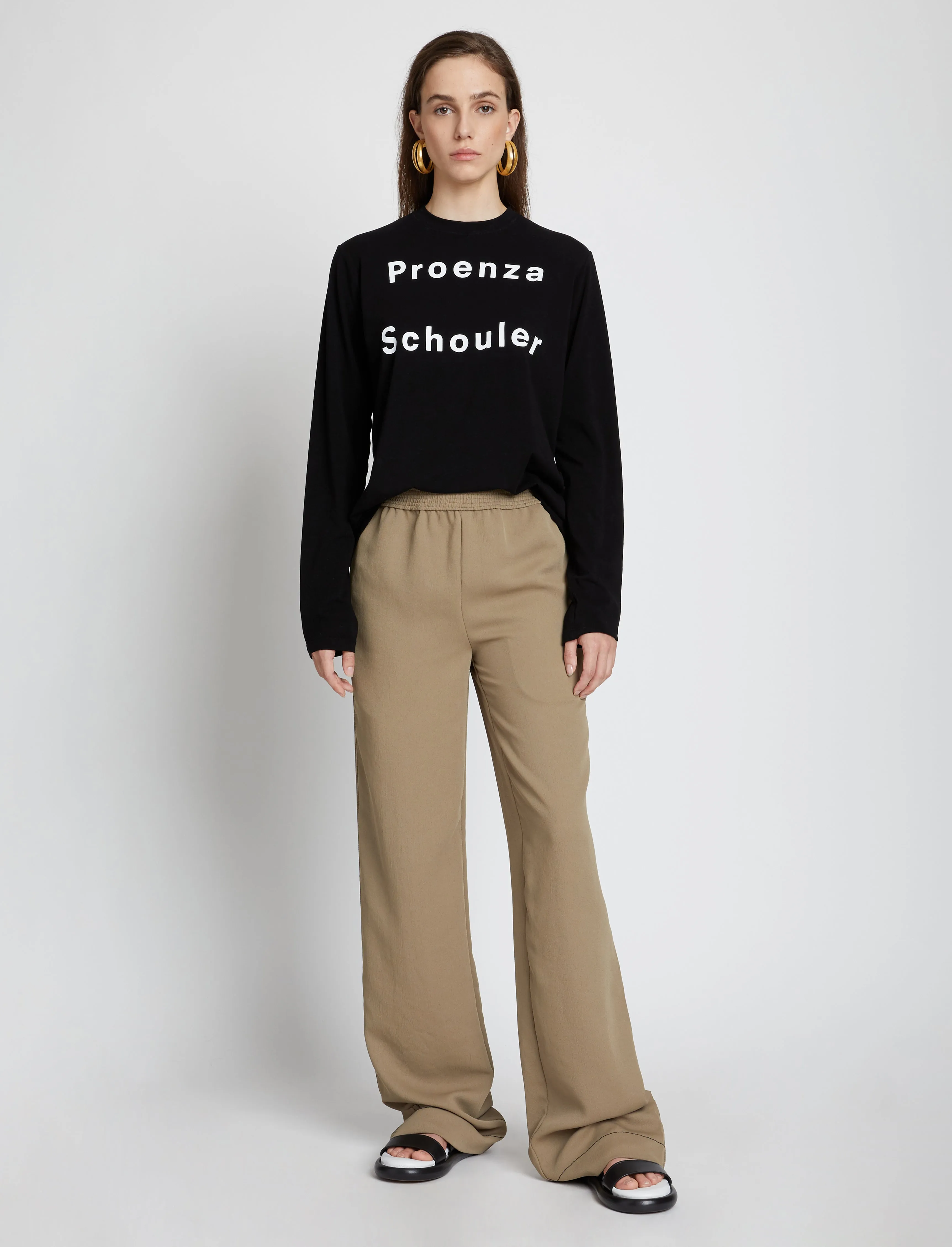 Logo Long Sleeve T-Shirt sold by Proenza Schouler product image thumbnail 3