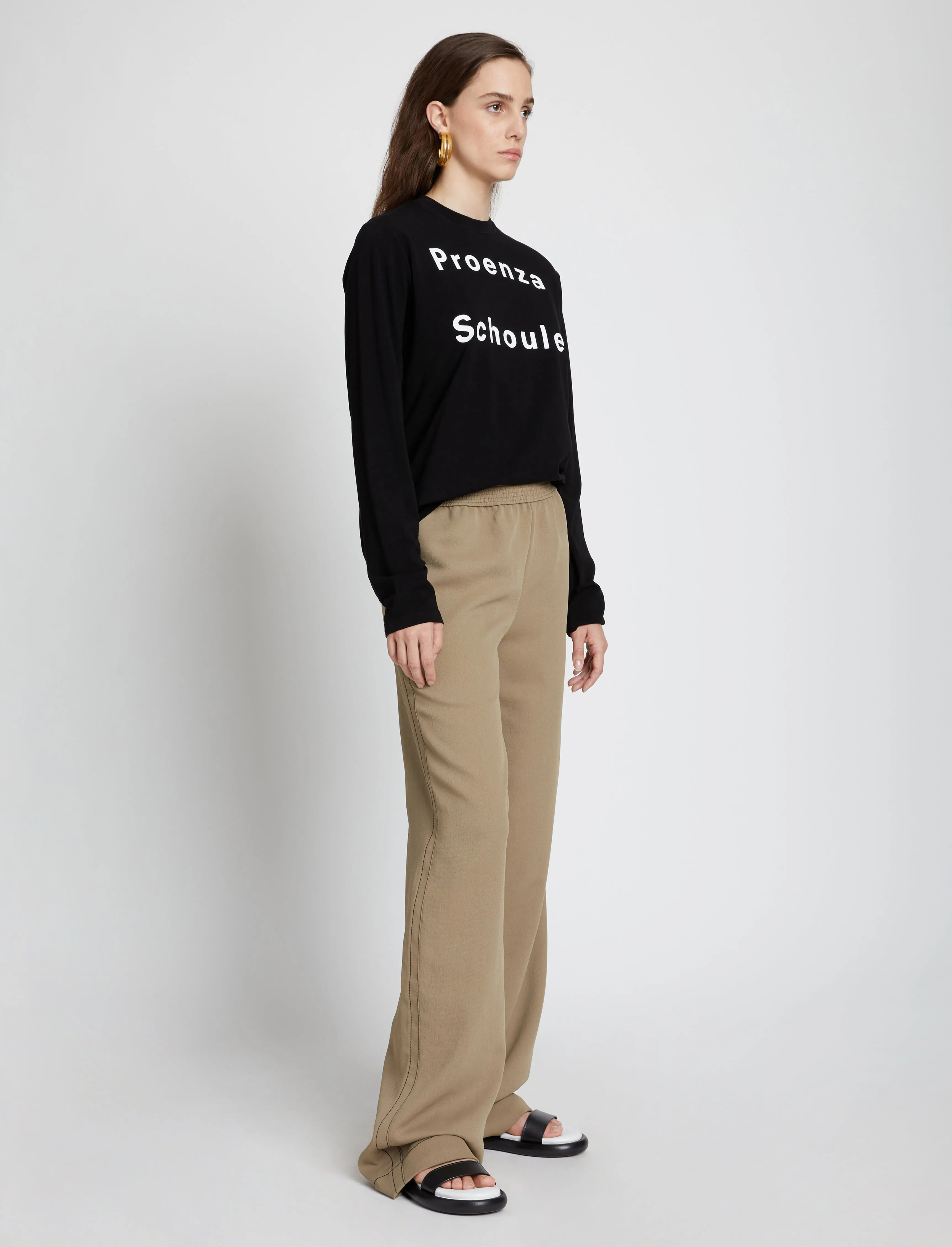 Logo Long Sleeve T-Shirt sold by Proenza Schouler product image thumbnail 4