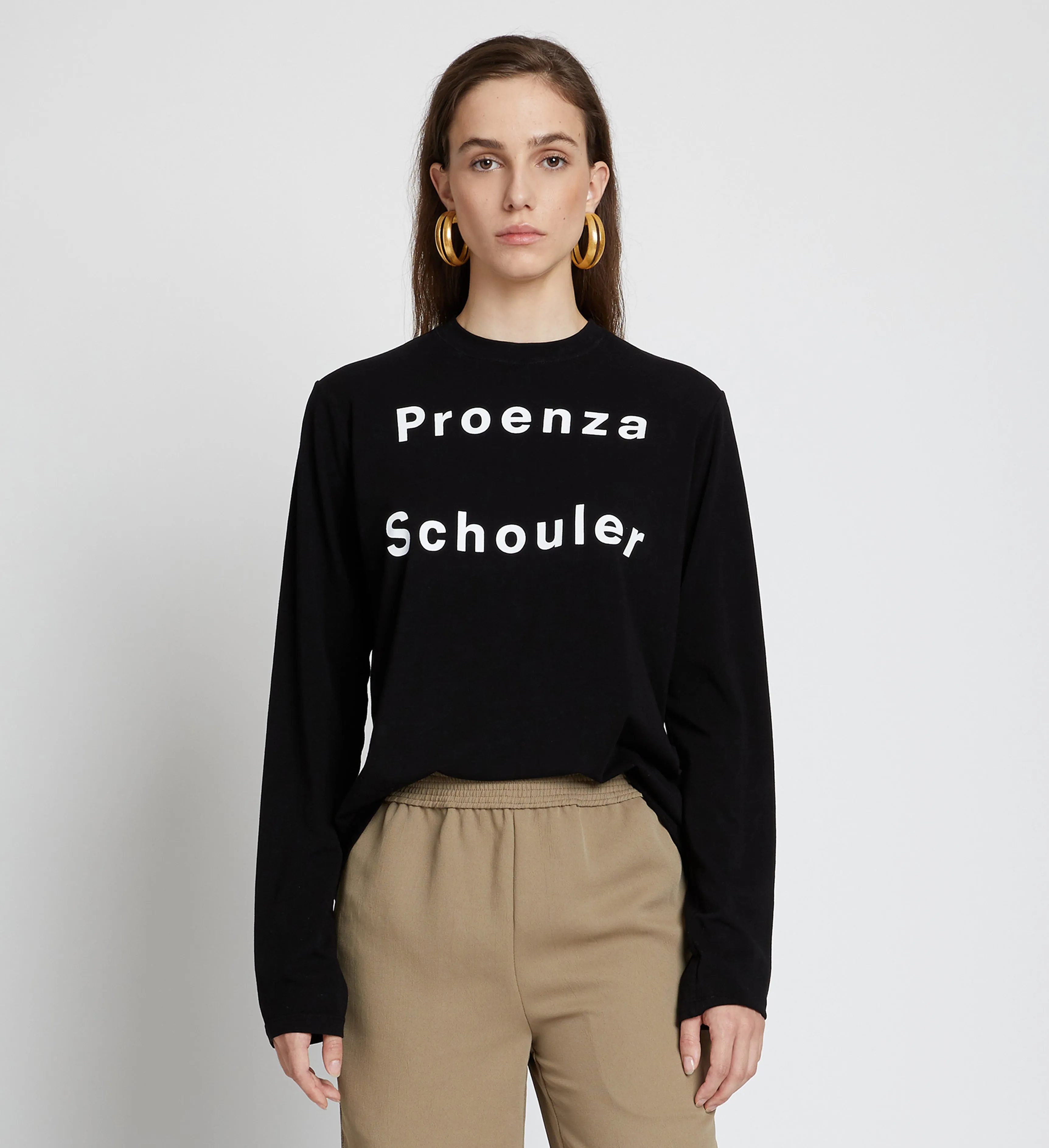 Logo Long Sleeve T-Shirt sold by Proenza Schouler product image thumbnail 2