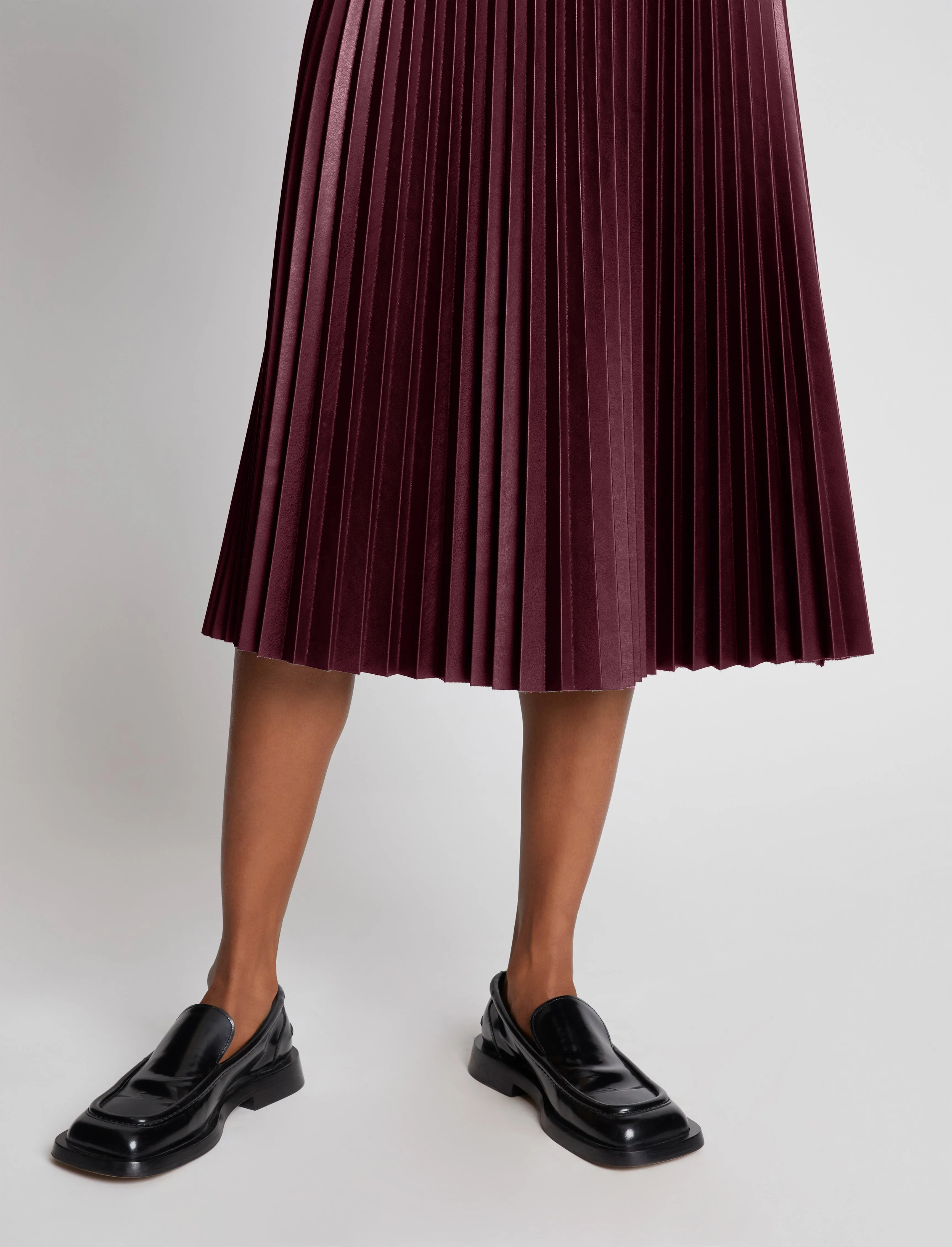 Faux Leather Pleated Skirt sold by Proenza Schouler product image thumbnail 4