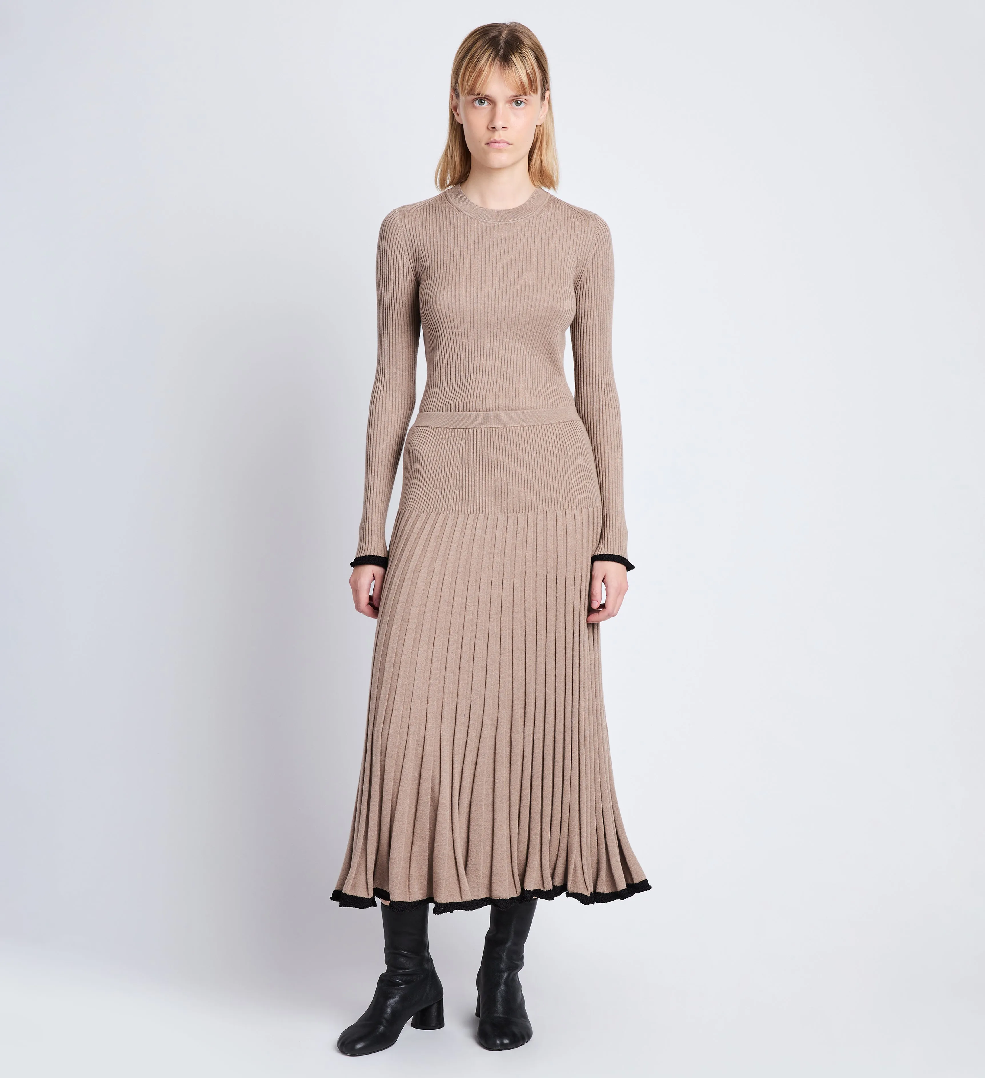 Silk Cashmere Rib Knit Skirt sold by Proenza Schouler product image thumbnail 2