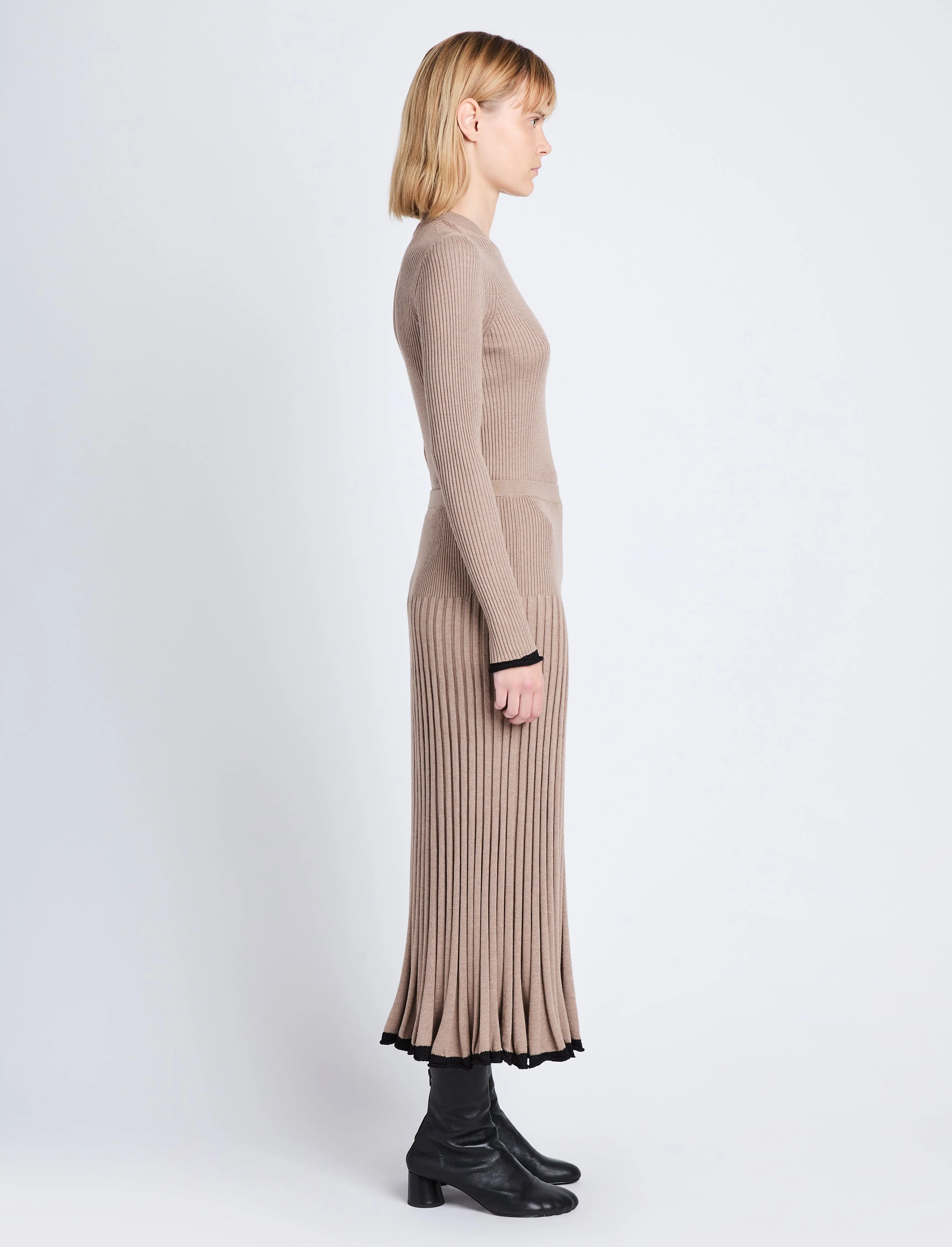 Silk Cashmere Rib Knit Skirt sold by Proenza Schouler product image thumbnail 3