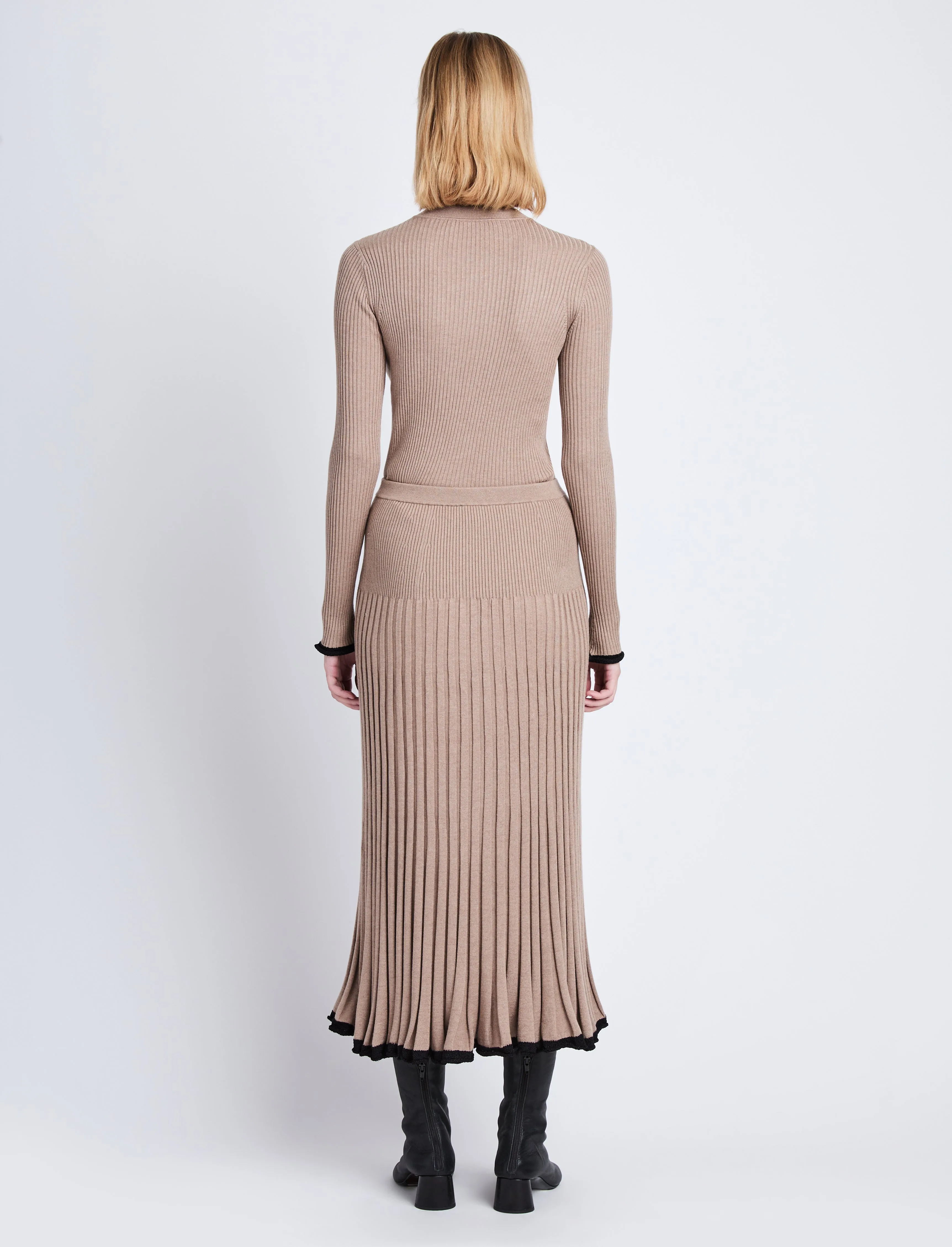 Silk Cashmere Rib Knit Skirt sold by Proenza Schouler product image thumbnail 4