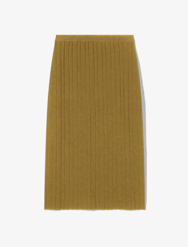 Pointelle Rib Knit Skirt made by Proenza Schouler