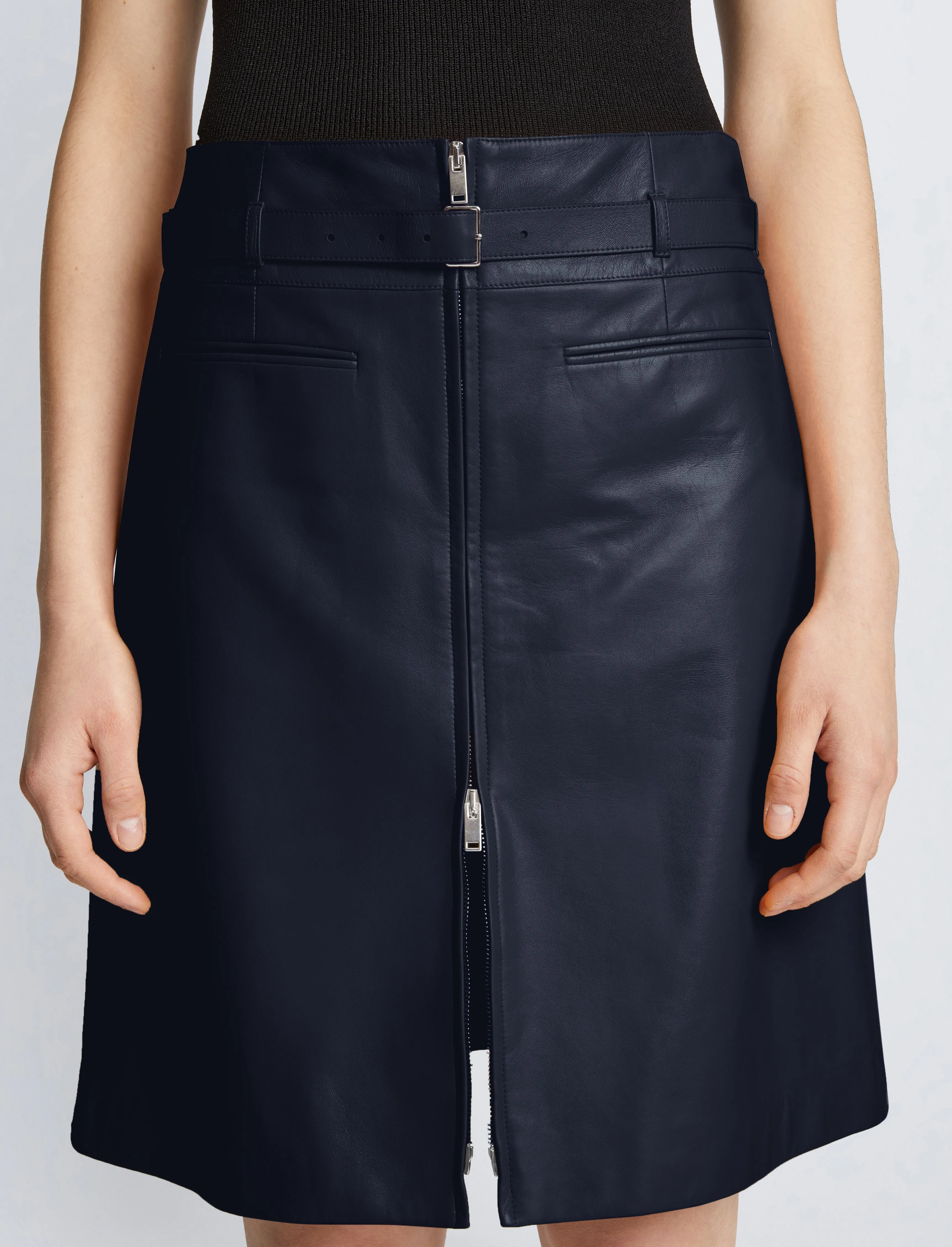 Glossy Leather Skirt sold by Proenza Schouler product image thumbnail 5