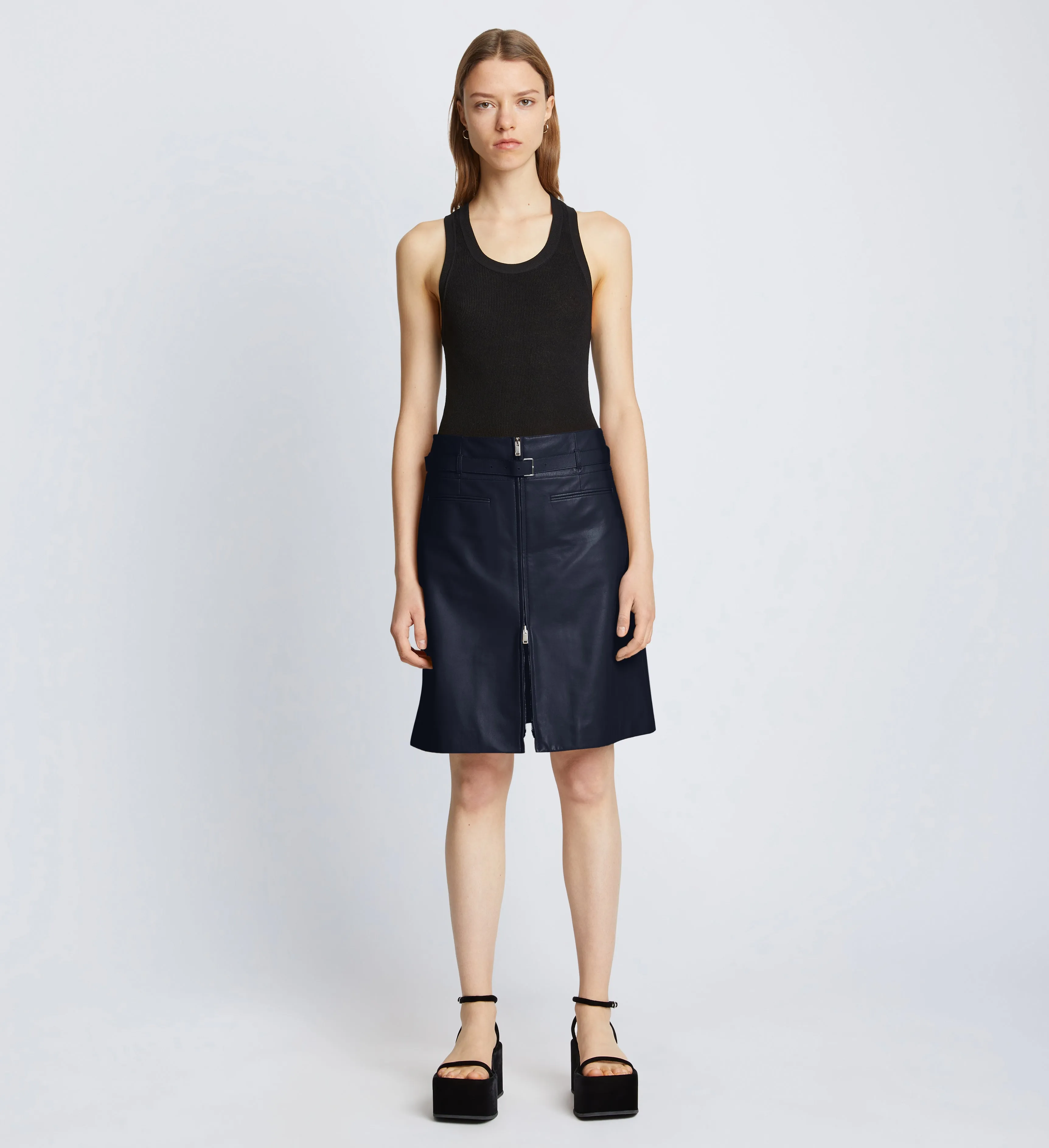 Glossy Leather Skirt sold by Proenza Schouler product image thumbnail 2