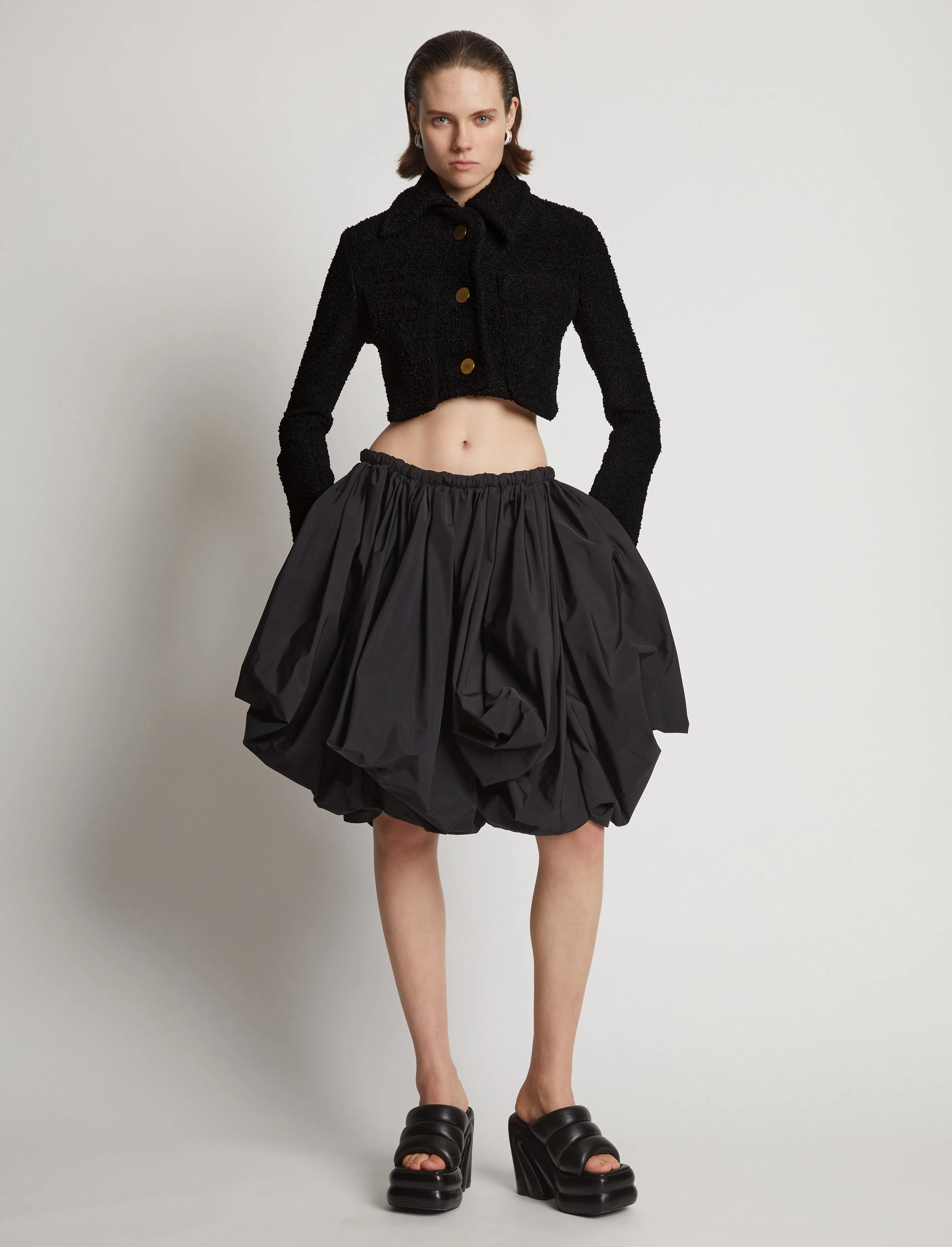 Boucle Tweed Crop Jacket sold by Proenza Schouler product image thumbnail 3