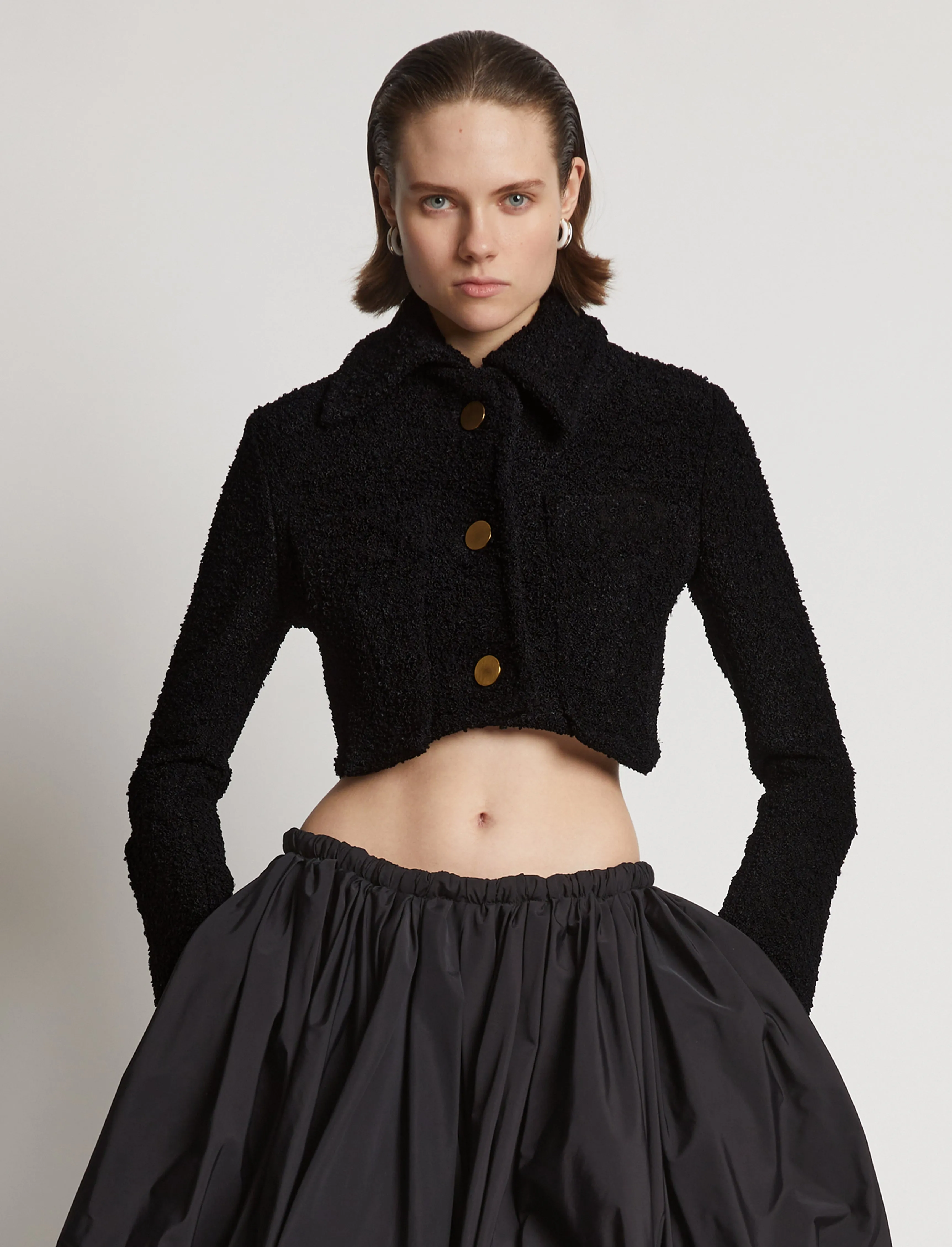 Boucle Tweed Crop Jacket sold by Proenza Schouler product image thumbnail 2
