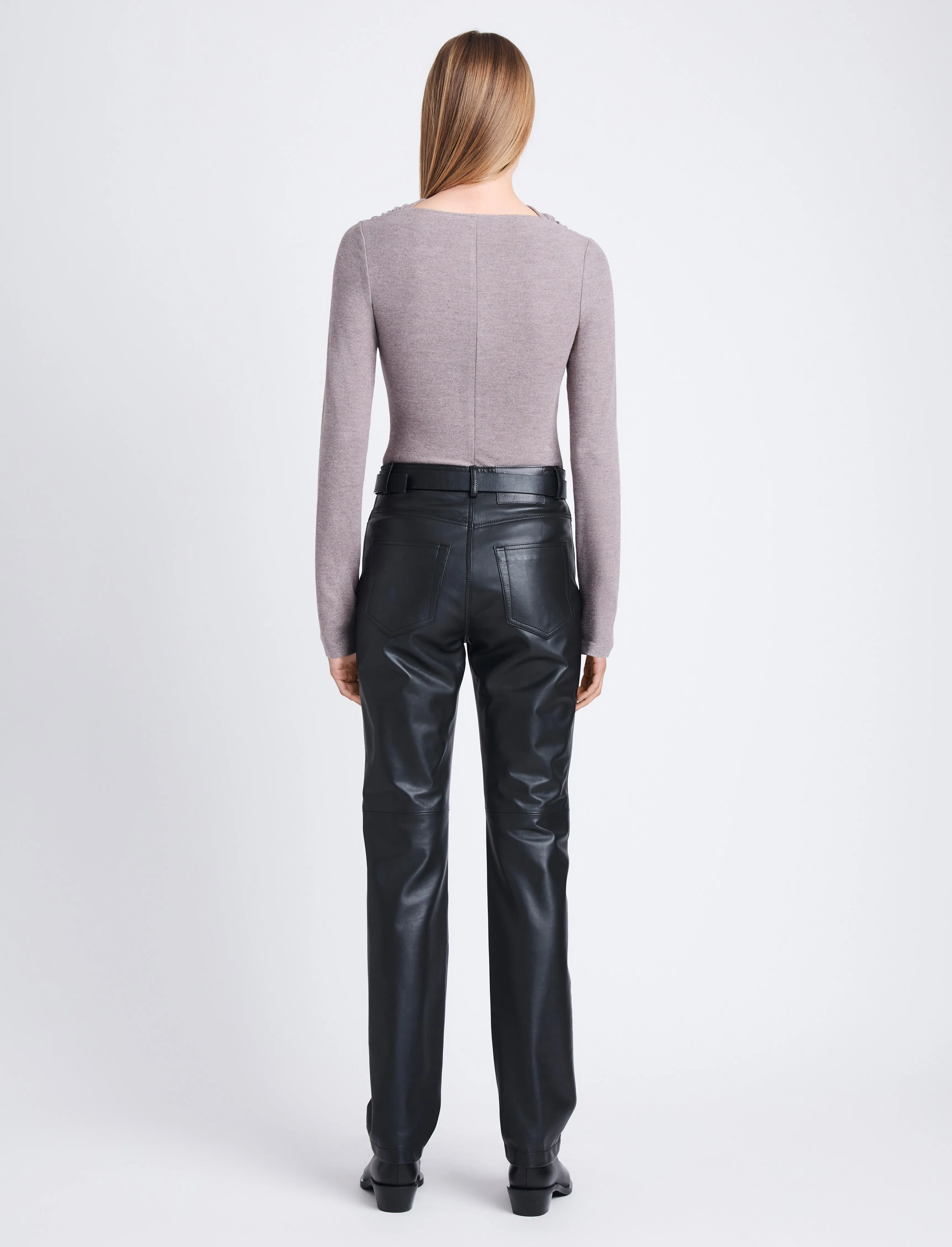 Maxine Pant in Lightweight Leather sold by Proenza Schouler product image thumbnail 4