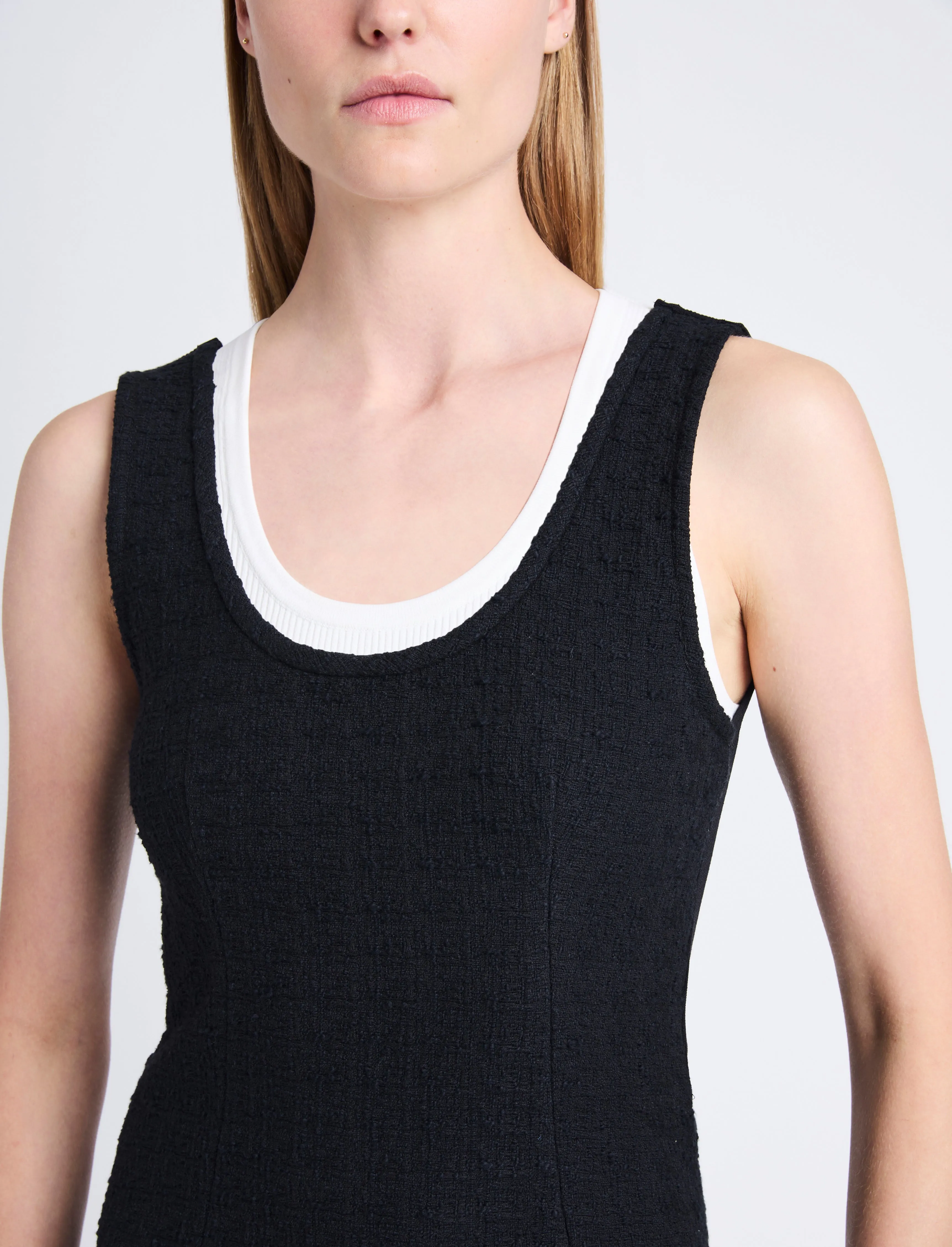 Luna Dress in Tweed sold by Proenza Schouler product image thumbnail 5