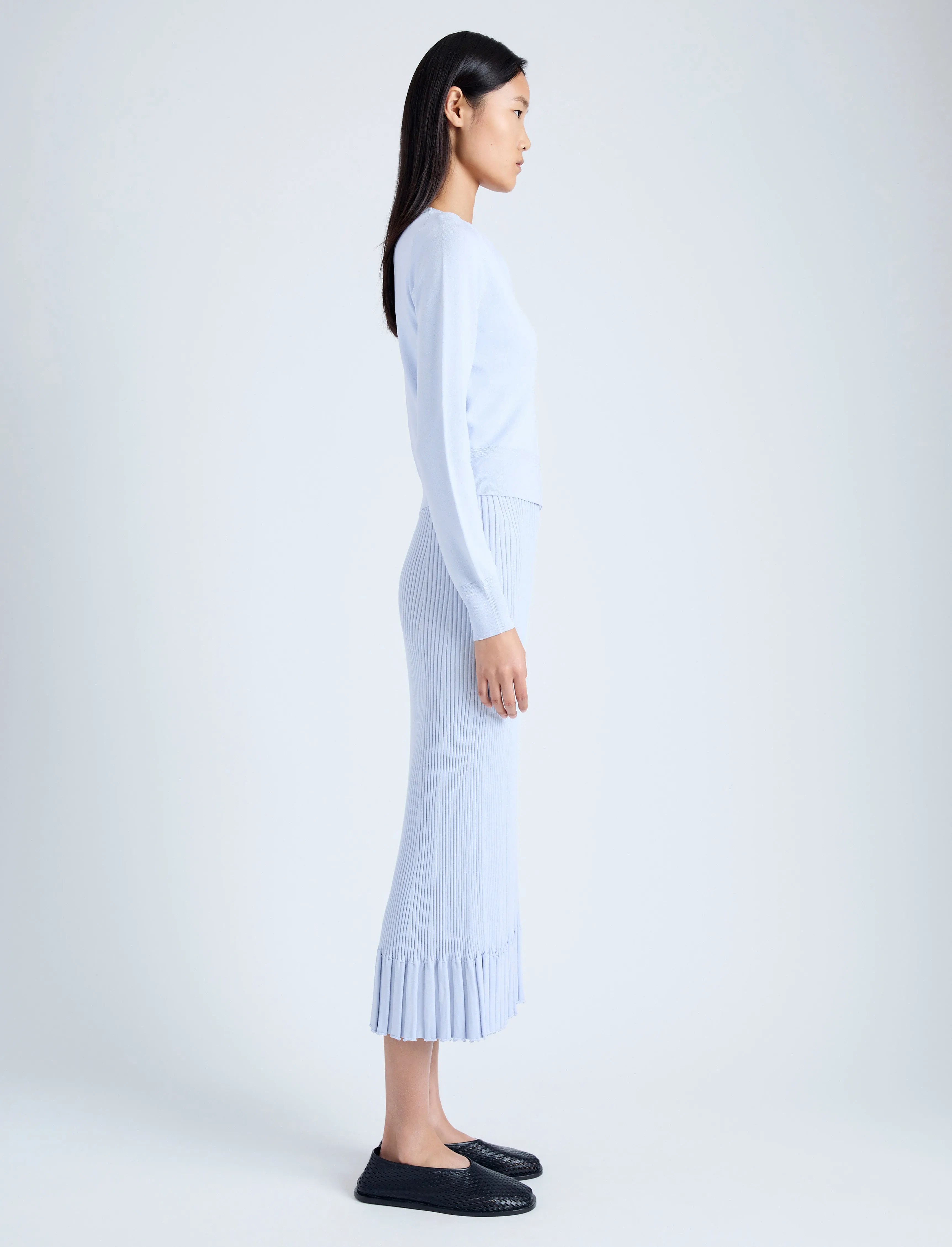 Addie Cardigan in Silk Viscose sold by Proenza Schouler product image thumbnail 4