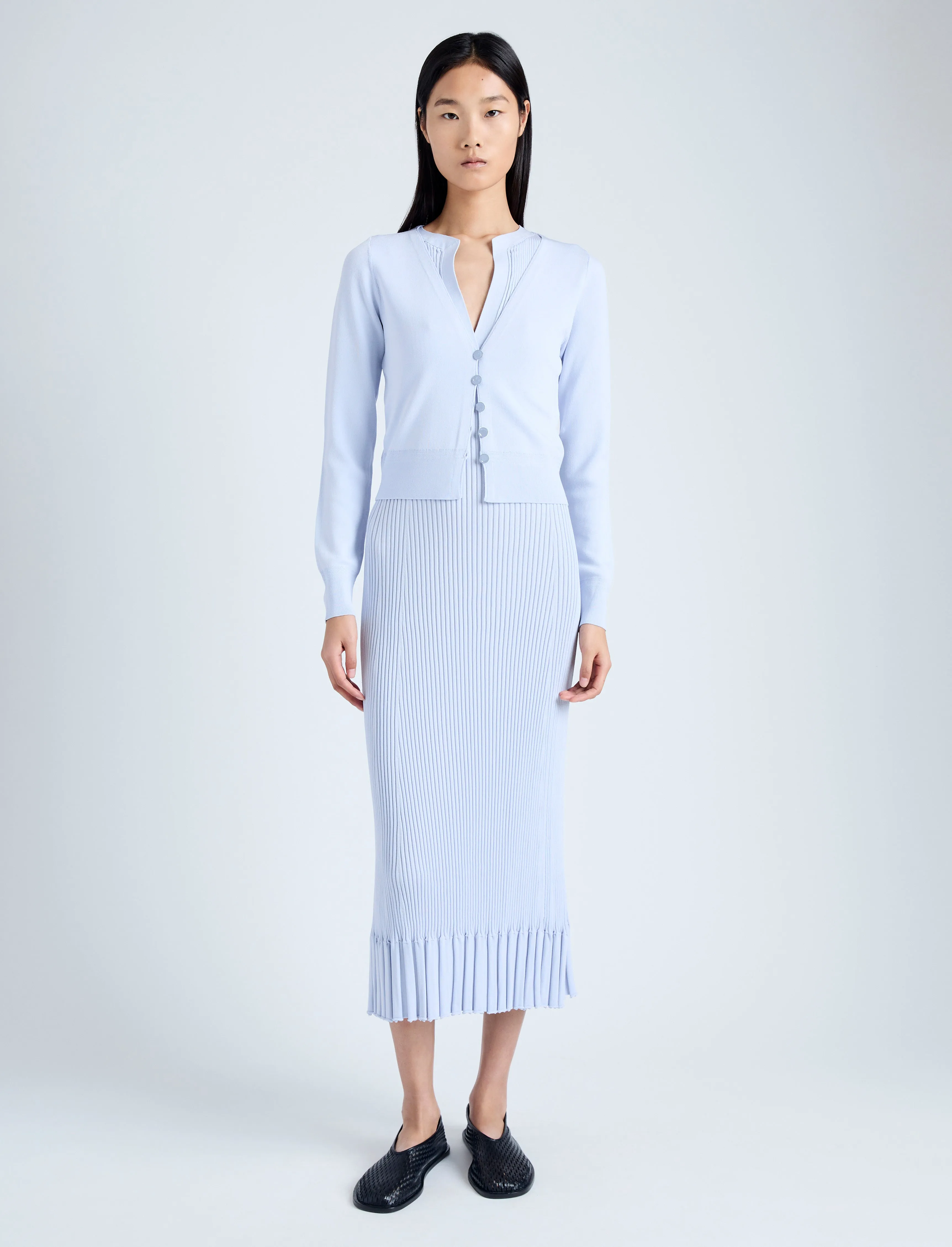 Addie Cardigan in Silk Viscose sold by Proenza Schouler product image thumbnail 3