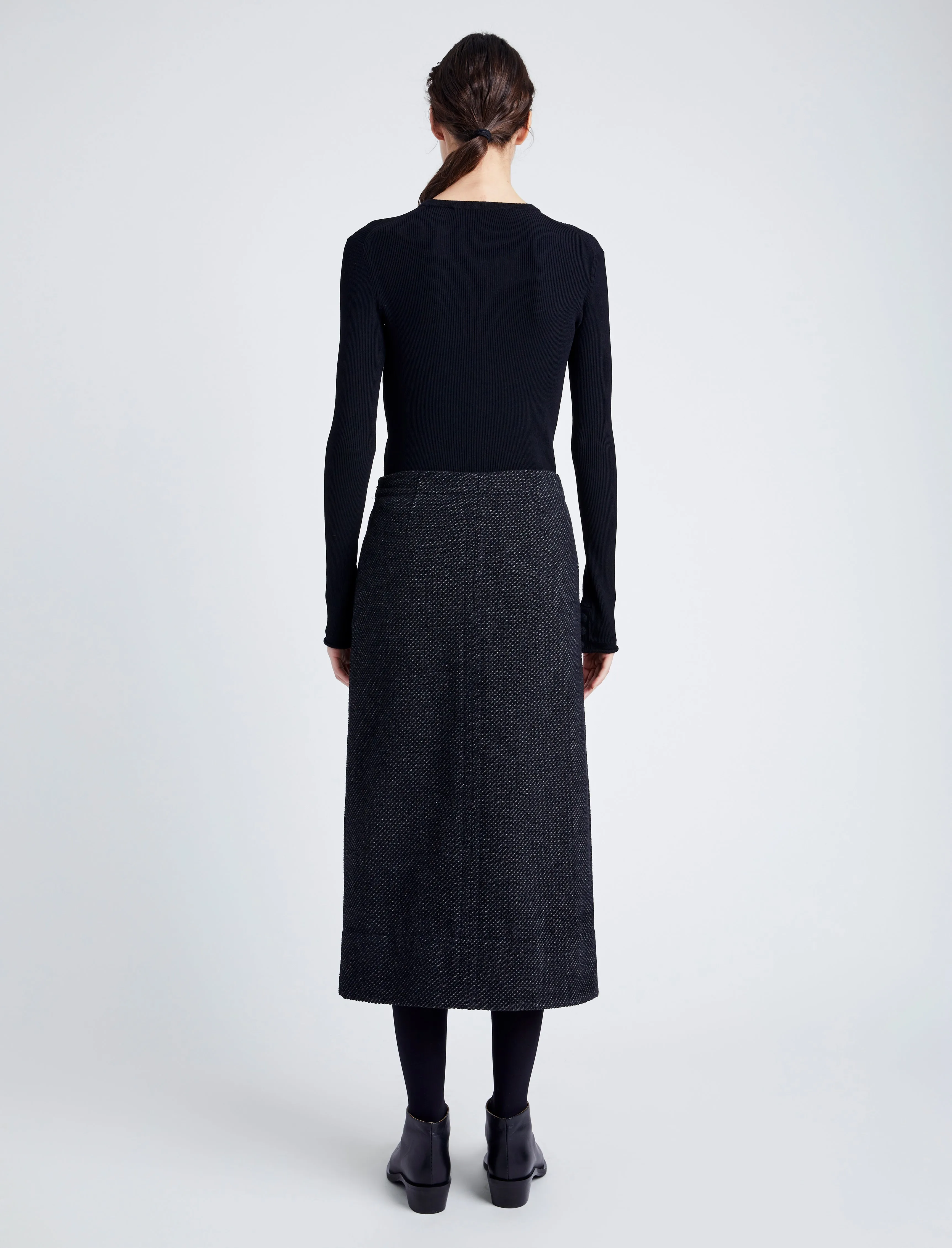 Kingsley Skirt in Soft Twill Coating sold by Proenza Schouler product image thumbnail 4