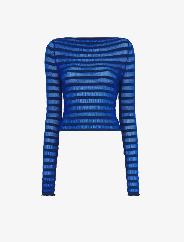 Sheer Stripe Sweater made by Proenza Schouler