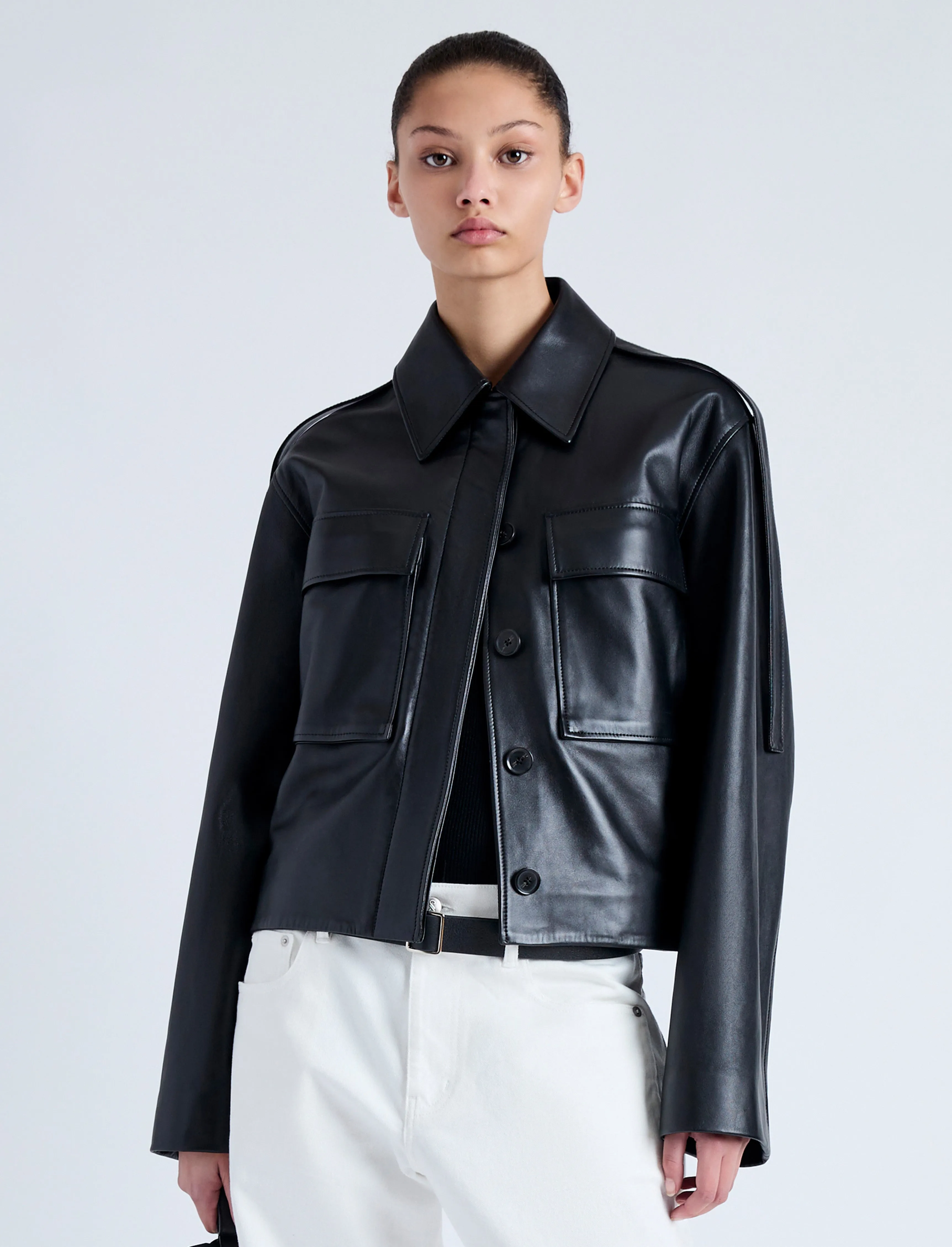 Dylan Jacket in Glossy Leather sold by Proenza Schouler product image thumbnail 2