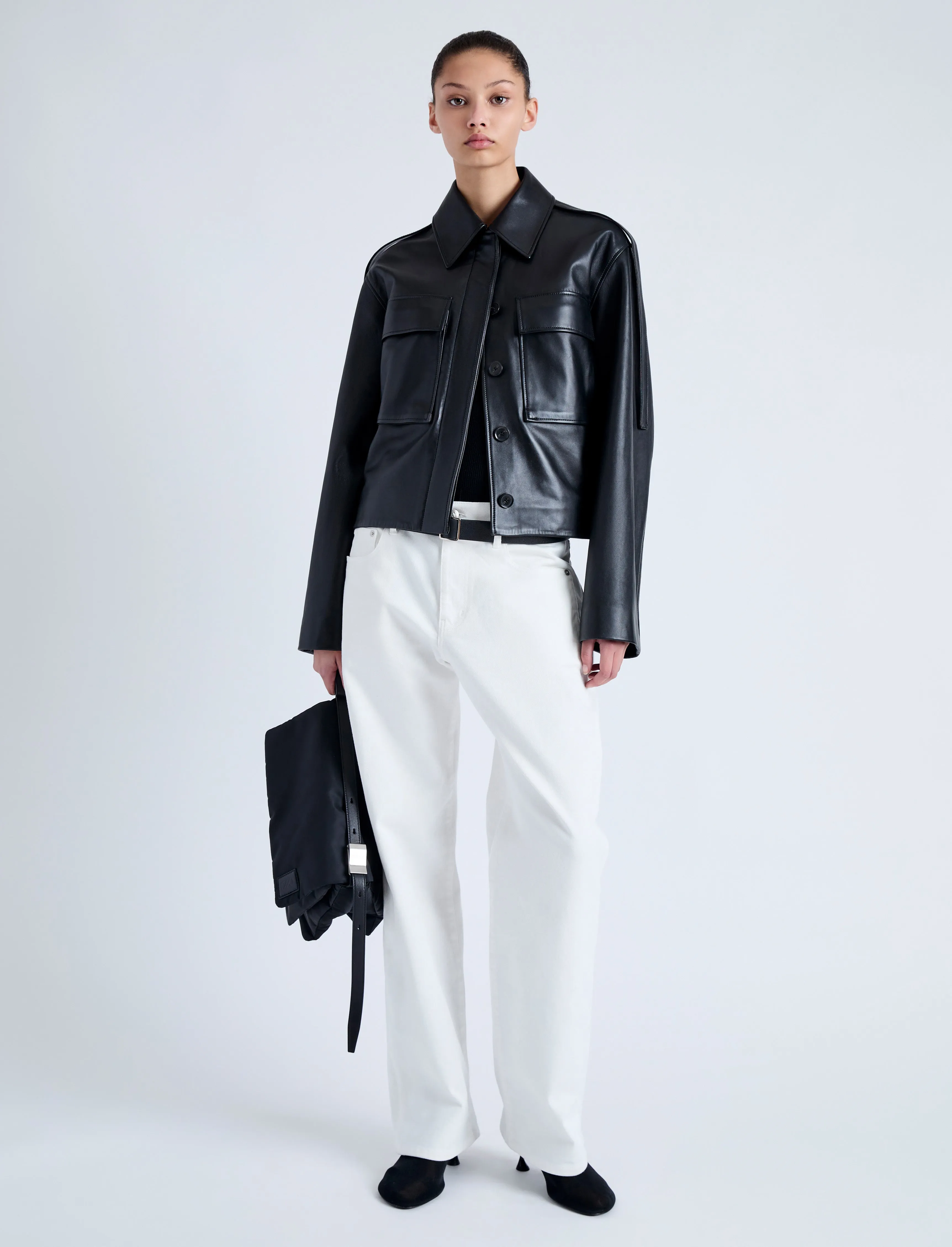 Dylan Jacket in Glossy Leather sold by Proenza Schouler product image thumbnail 3