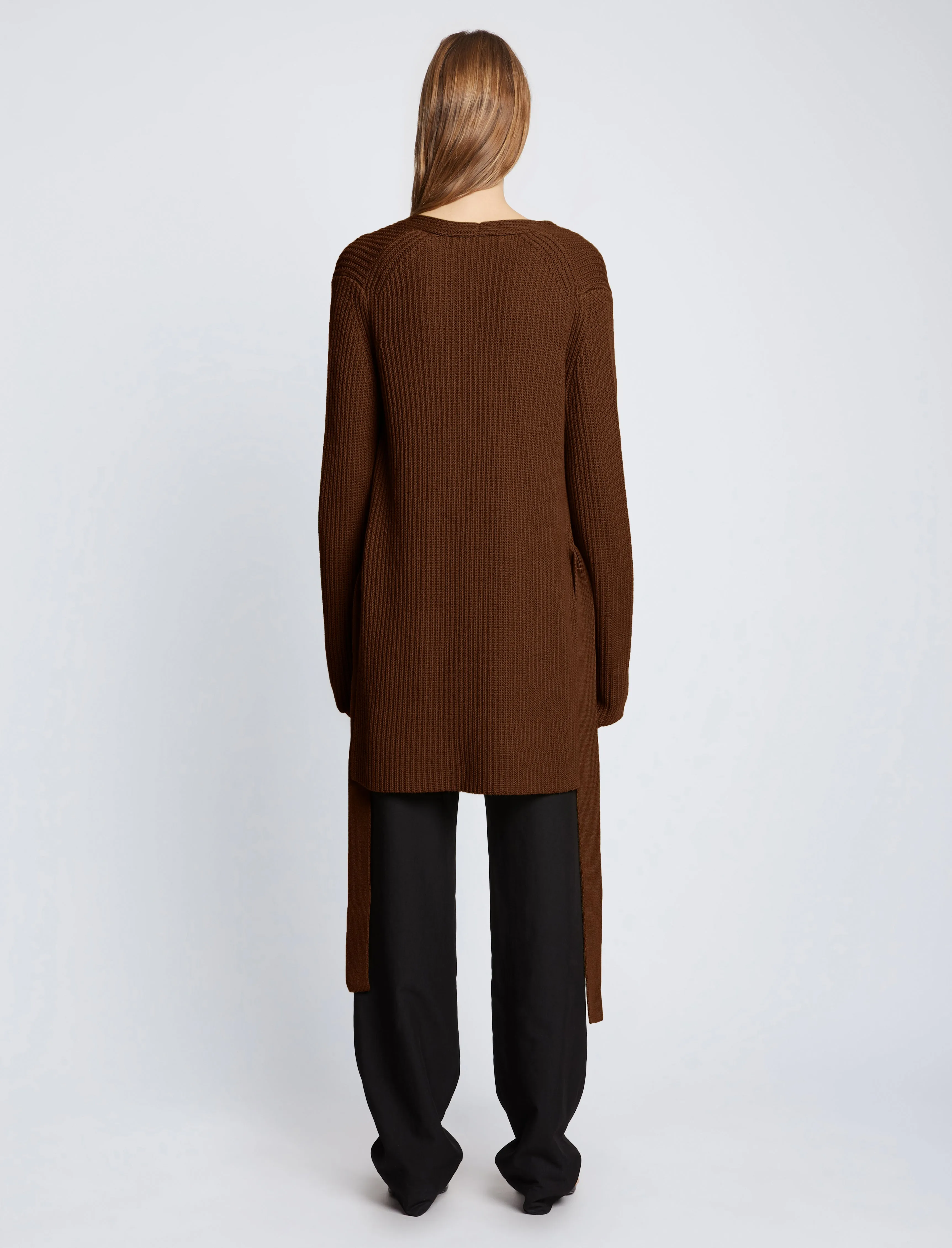 Ribbed Cotton Relaxed Cardigan sold by Proenza Schouler product image thumbnail 4