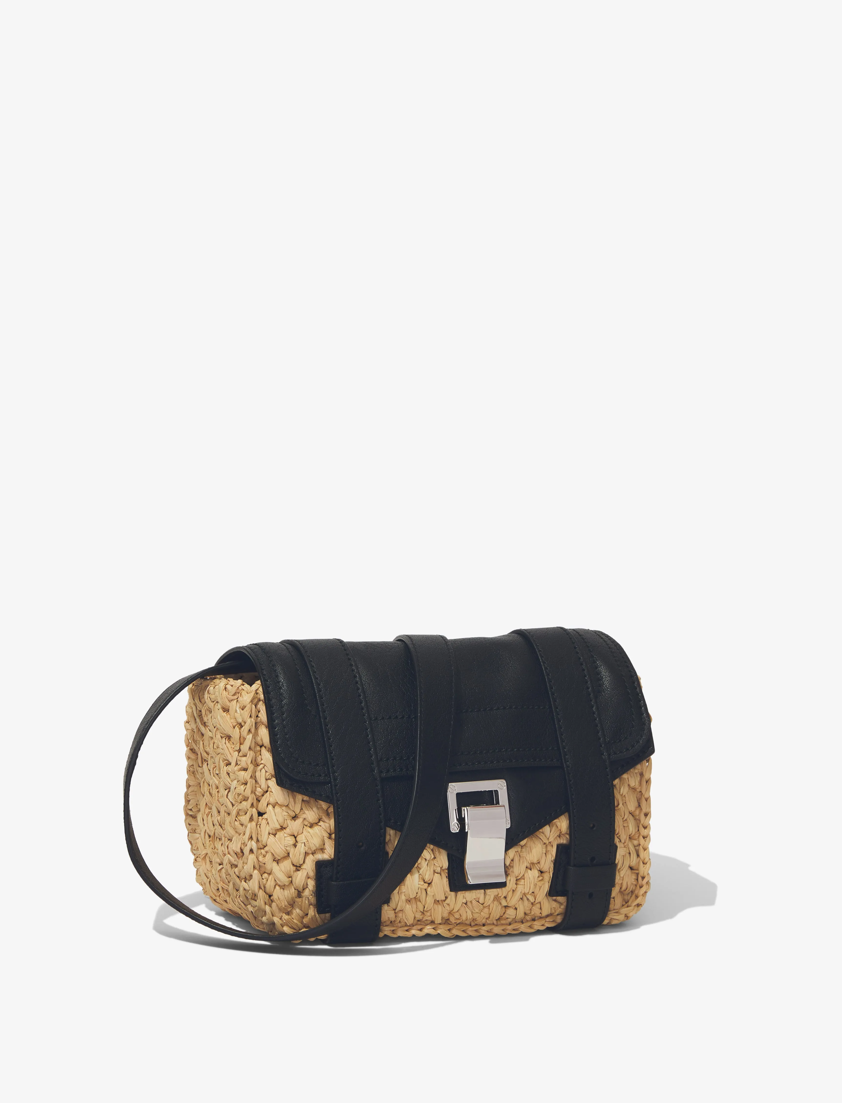 PS1 Mini Crossbody Bag in Raffia sold by Proenza Schouler product image thumbnail 3