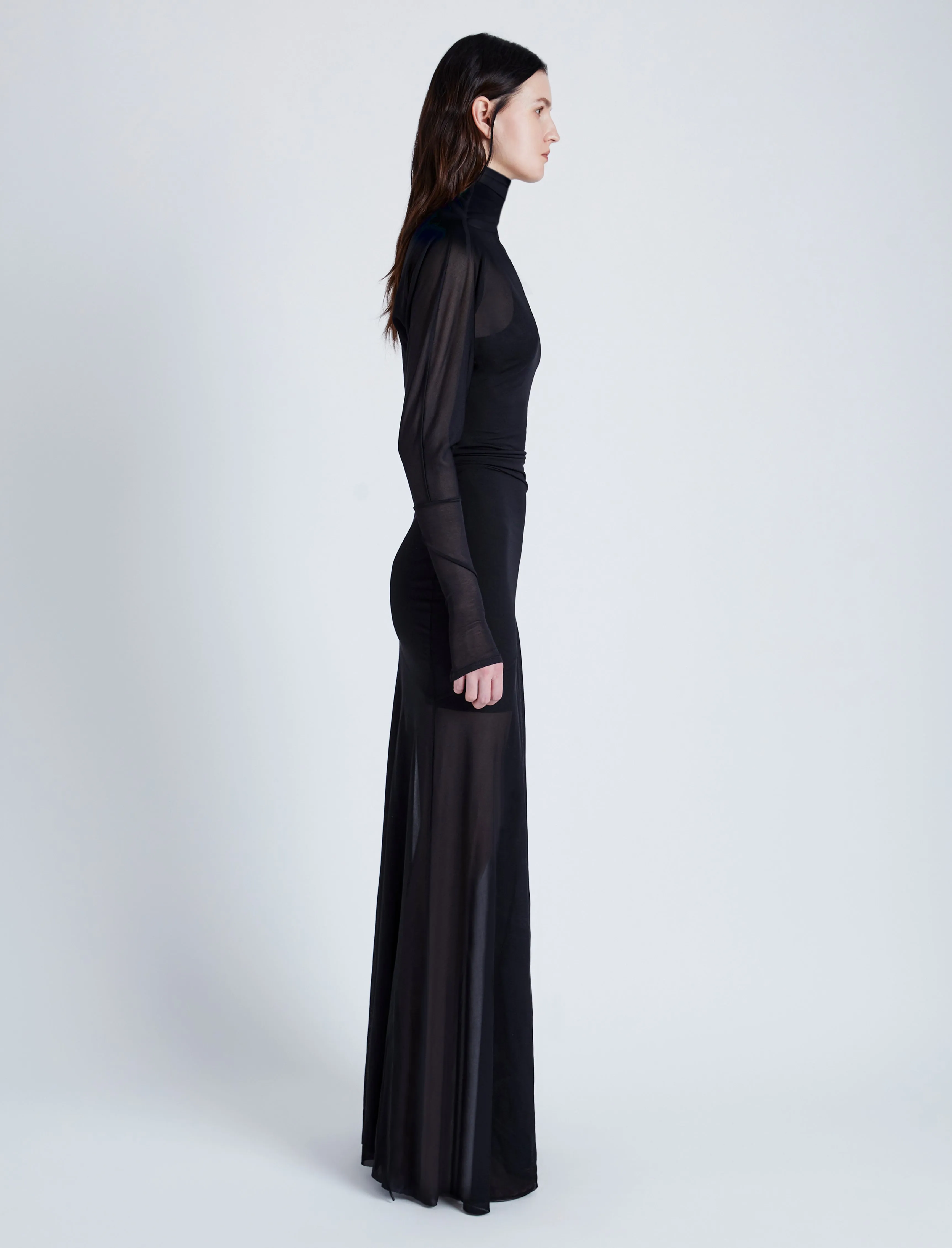 Paula Dress in Sheer Crepe Jersey sold by Proenza Schouler product image thumbnail 3
