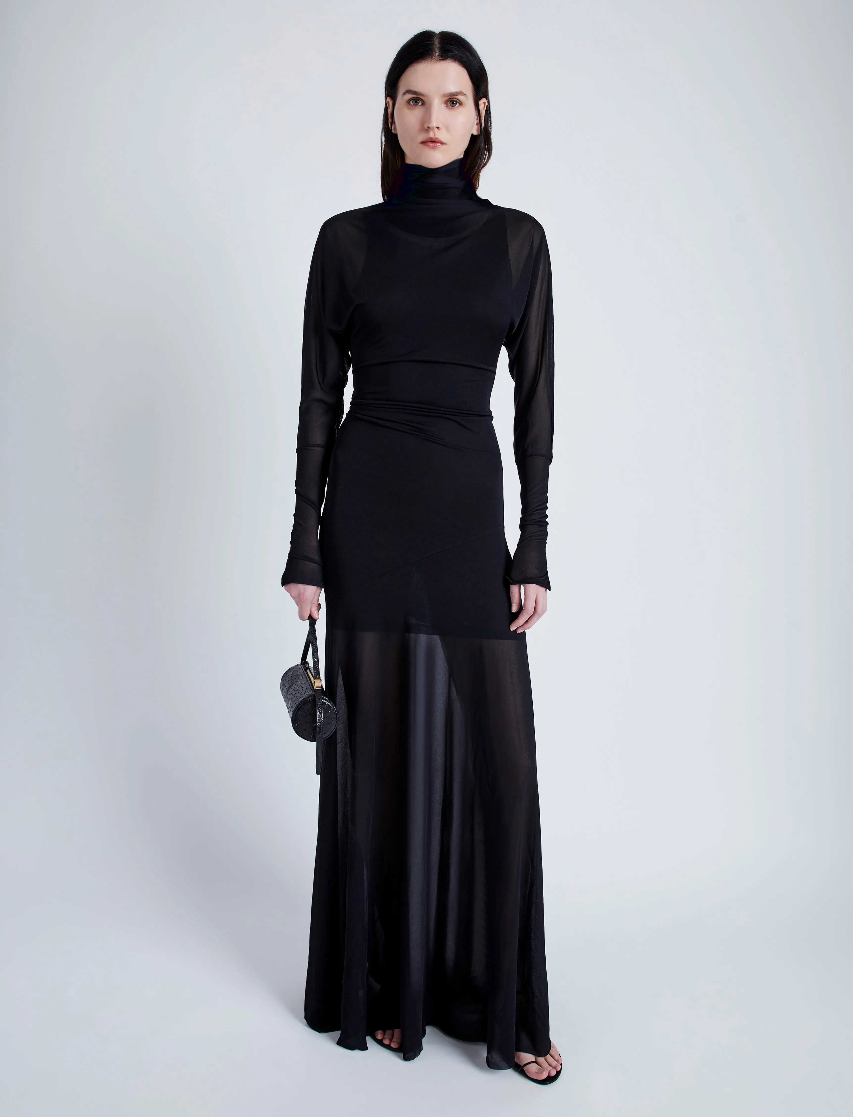 Paula Dress in Sheer Crepe Jersey sold by Proenza Schouler product image thumbnail 2