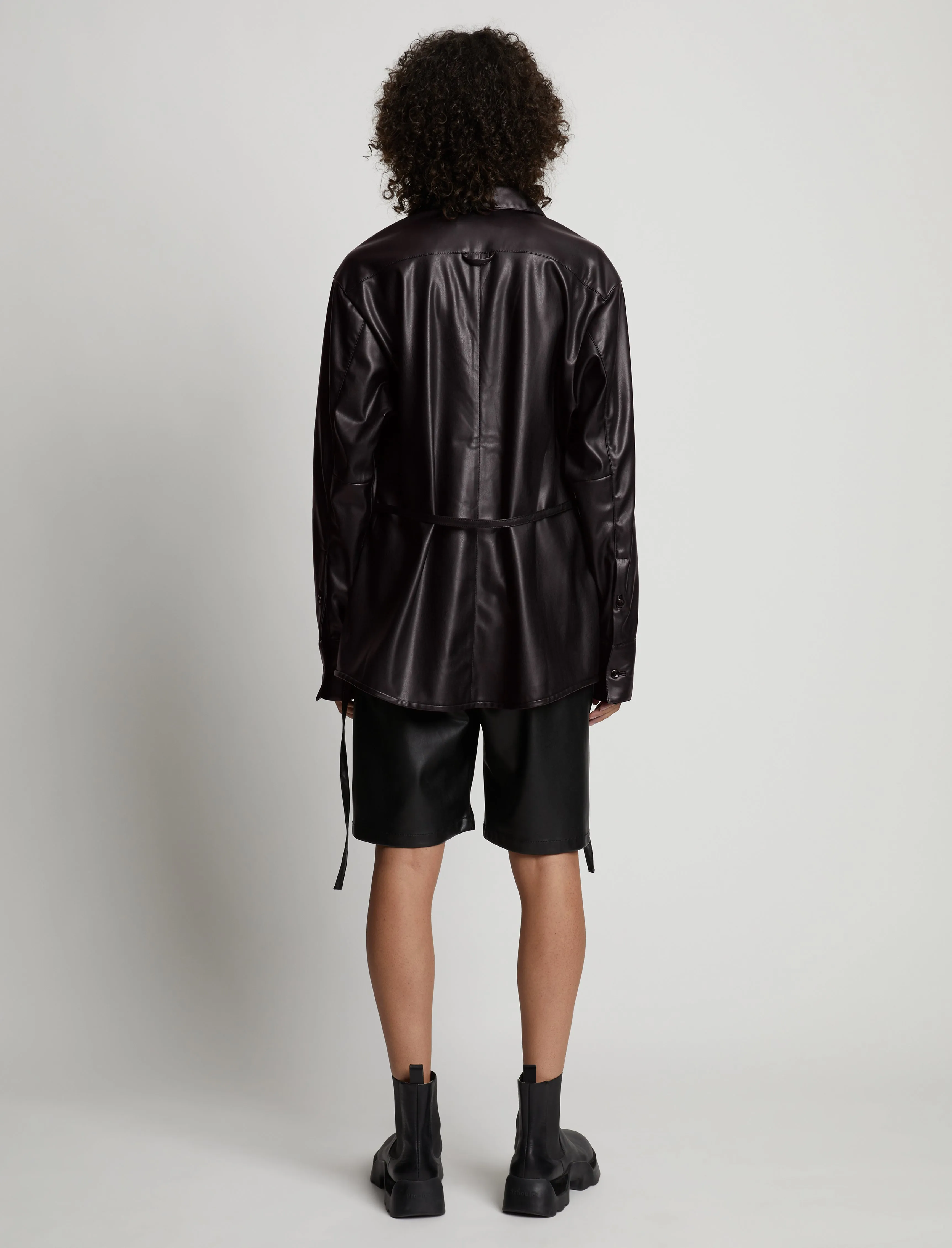 Faux Leather Shirt Jacket sold by Proenza Schouler product image thumbnail 5