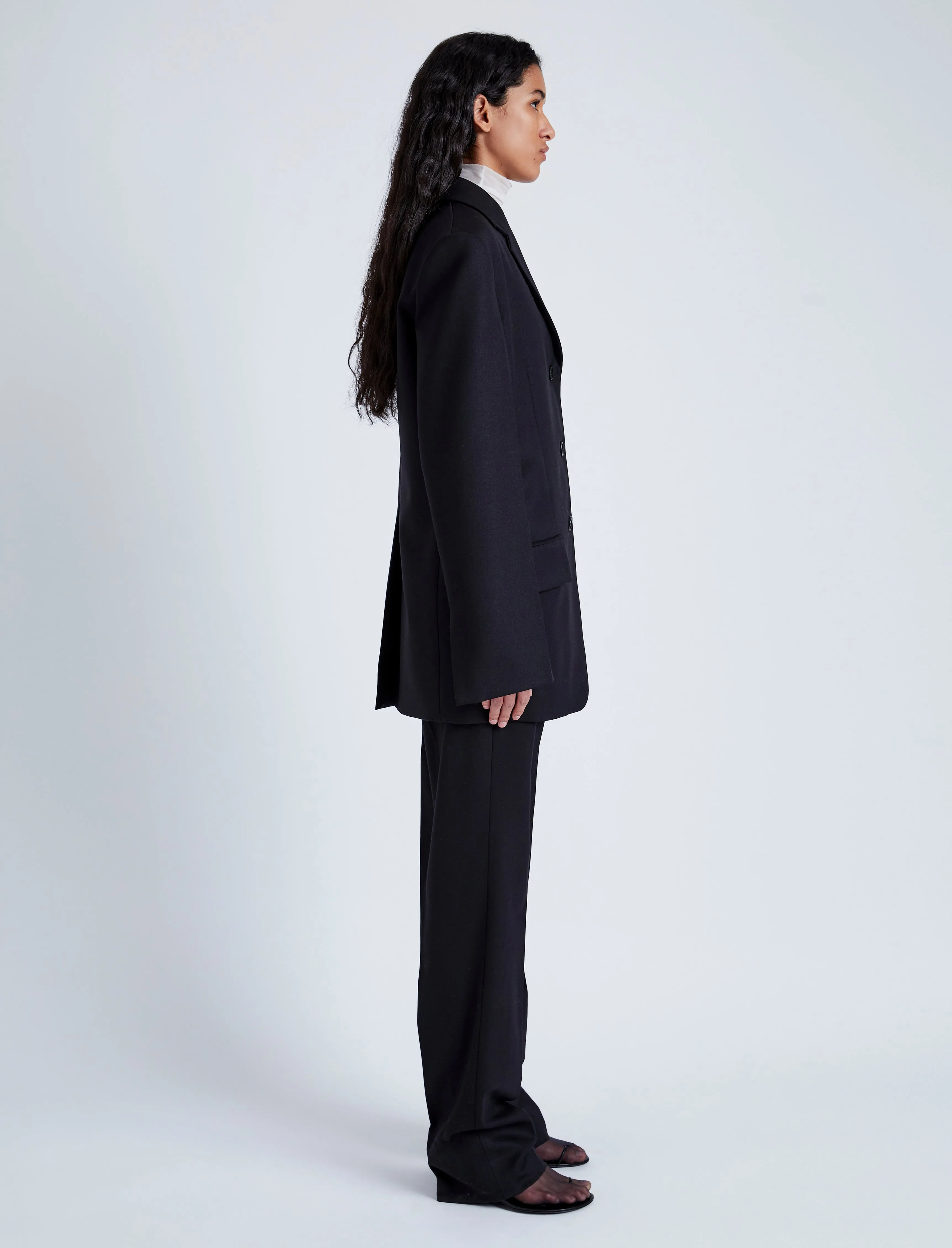 Archer Jacket in Wool Twill Suiting sold by Proenza Schouler product image thumbnail 4