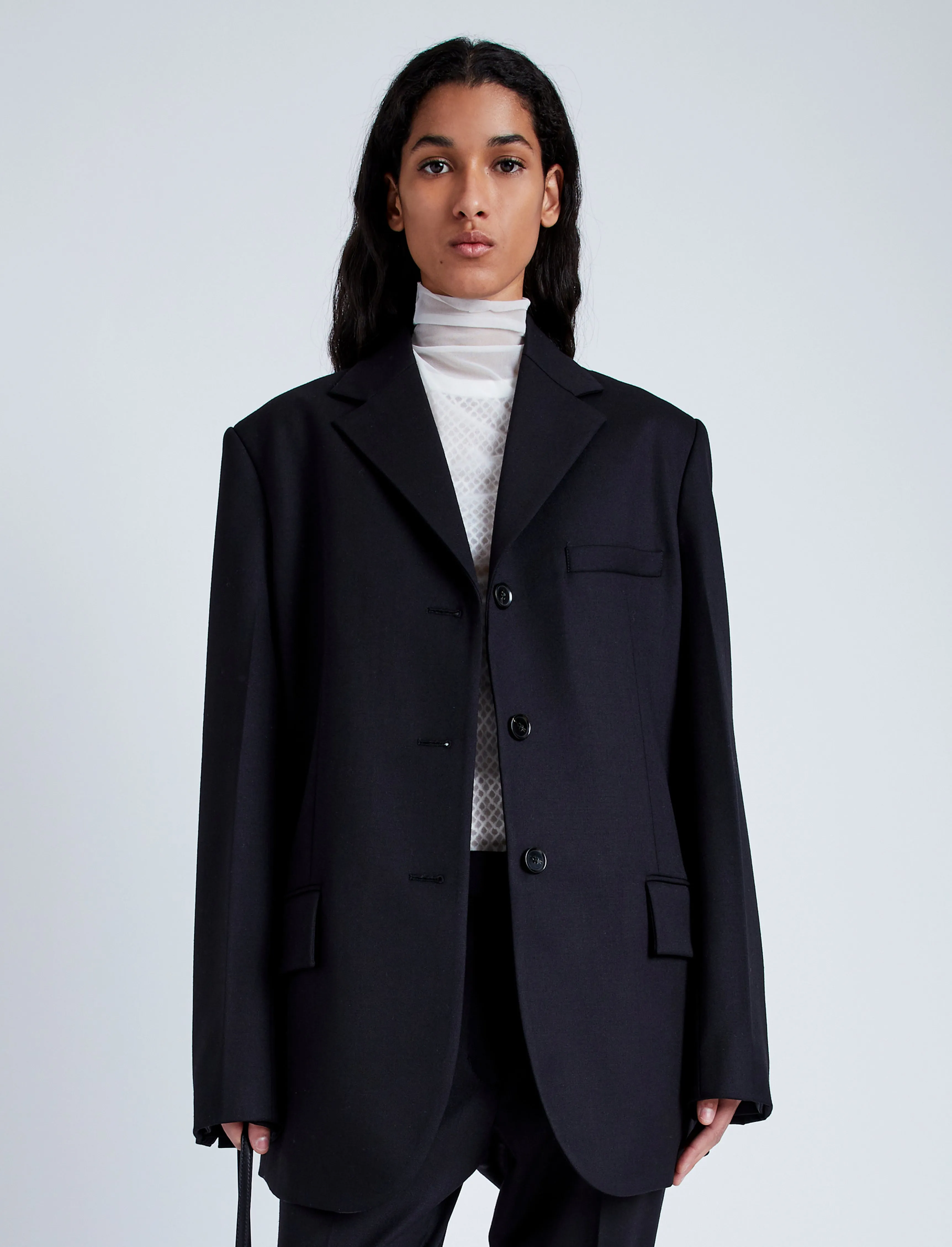 Archer Jacket in Wool Twill Suiting sold by Proenza Schouler product image thumbnail 2