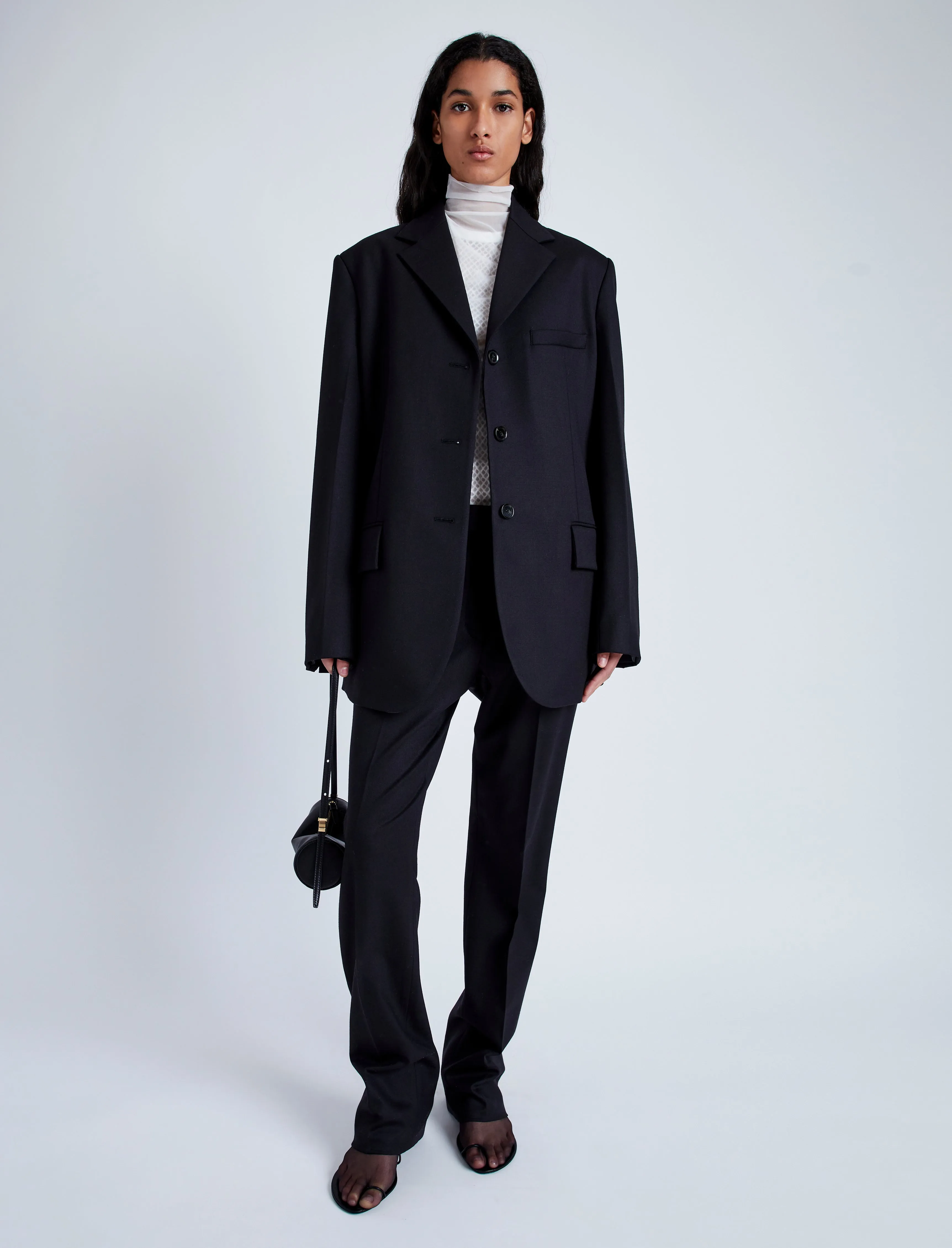 Archer Jacket in Wool Twill Suiting sold by Proenza Schouler product image thumbnail 3
