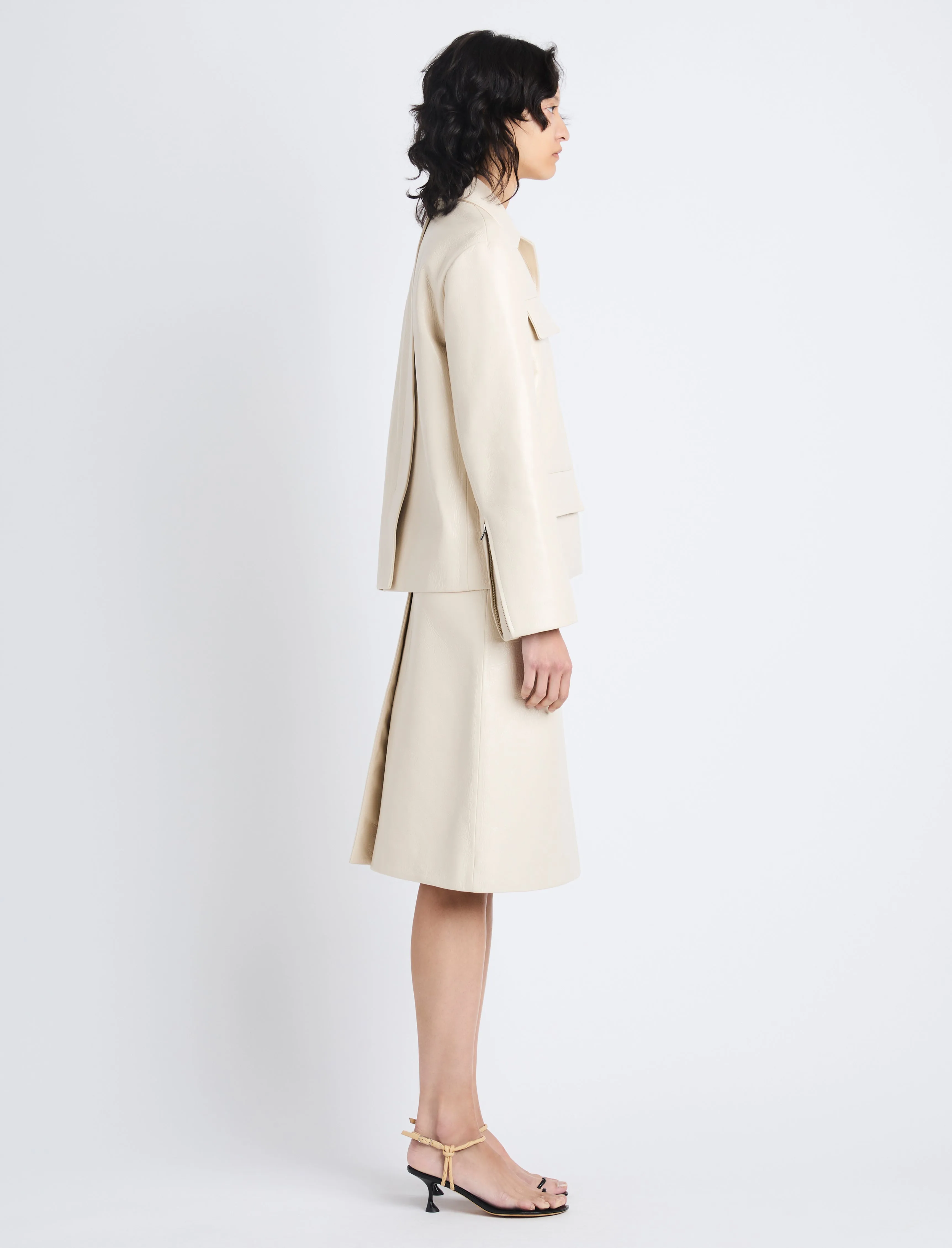 Roos Jacket in Lacquered Leather sold by Proenza Schouler product image thumbnail 3