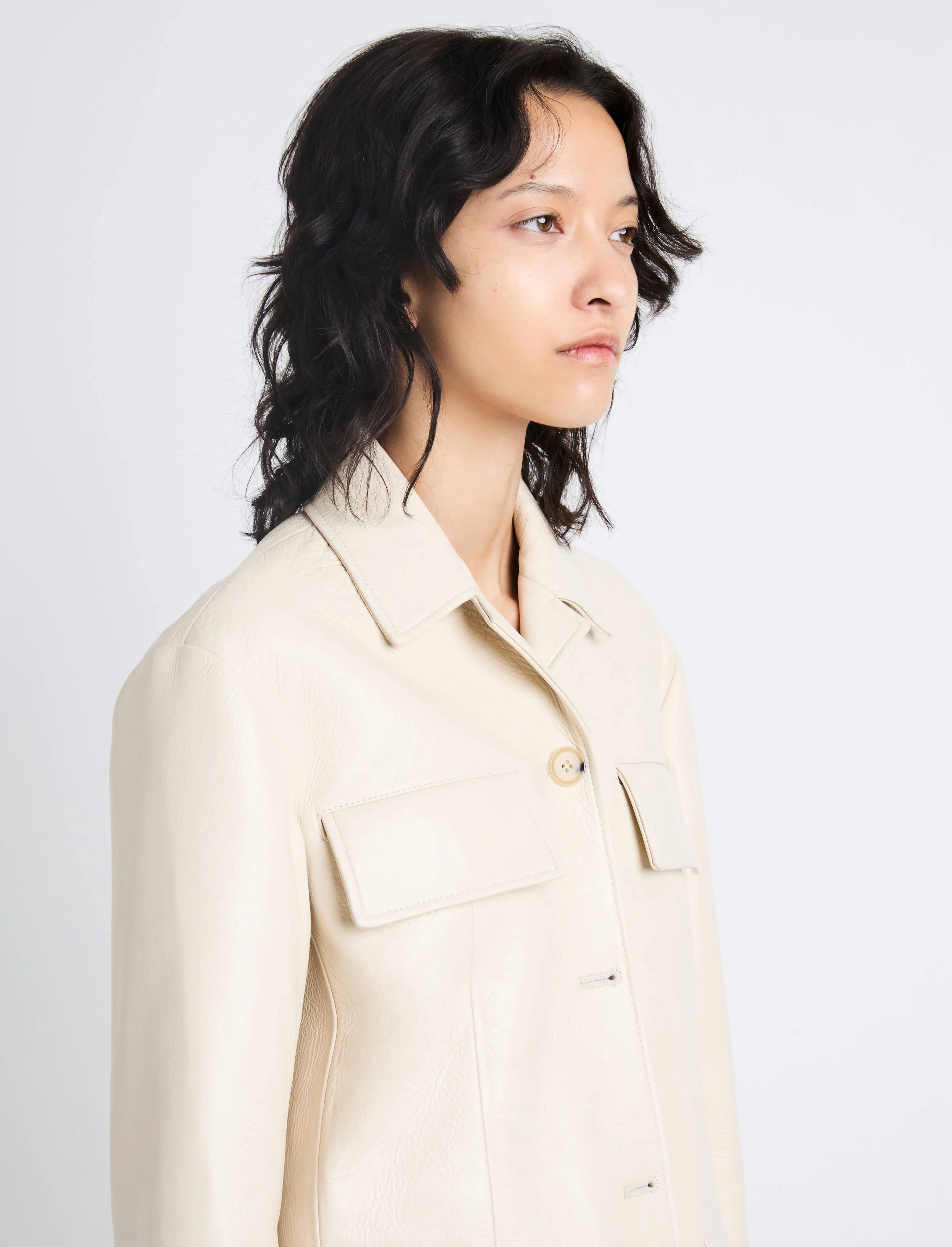 Roos Jacket in Lacquered Leather sold by Proenza Schouler product image thumbnail 5