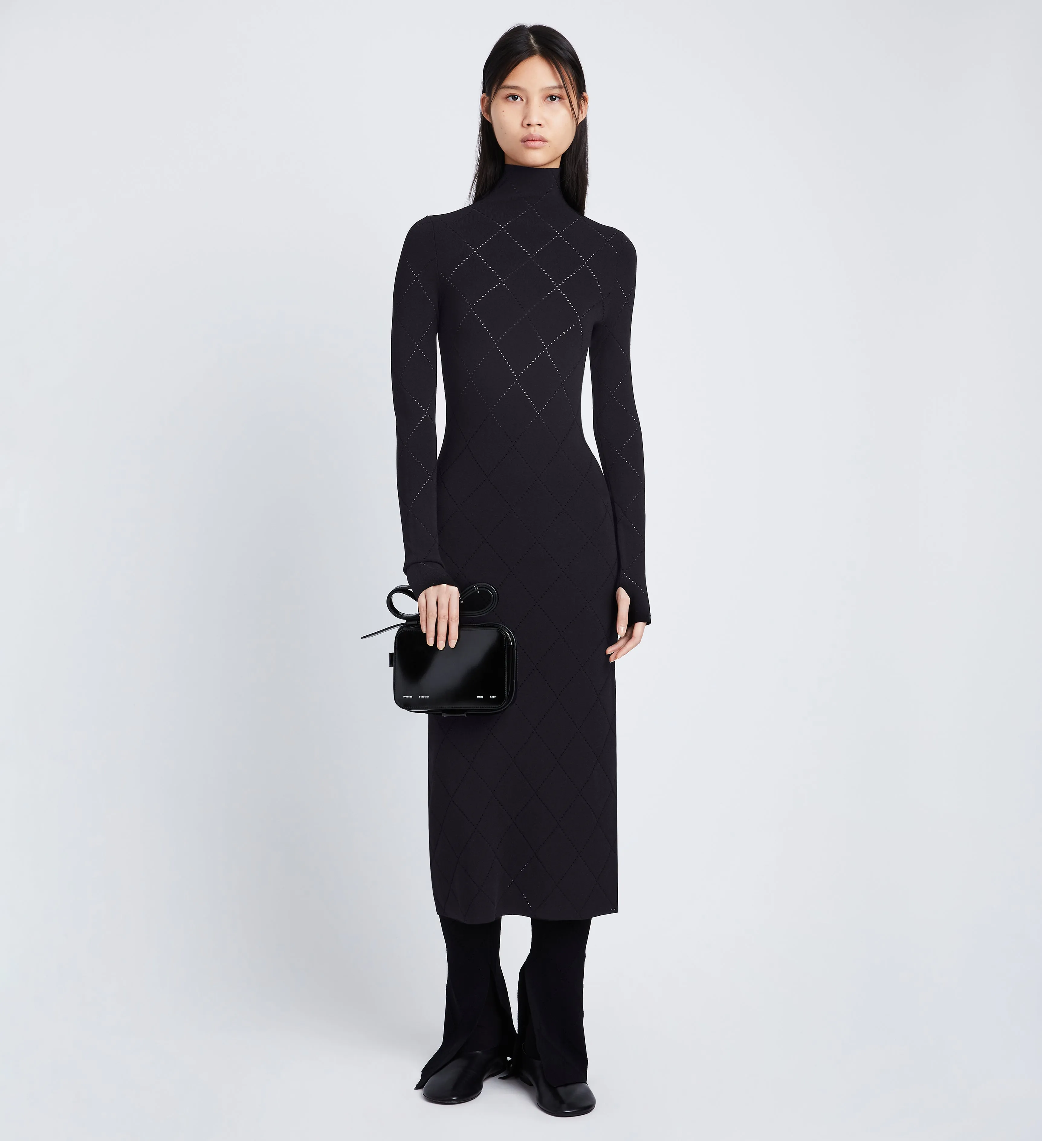 Pointelle Diamonds Turtleneck Dress sold by Proenza Schouler product image thumbnail 2