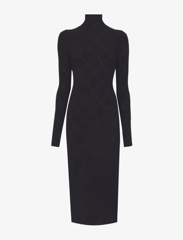 Pointelle Diamonds Turtleneck Dress made by Proenza Schouler