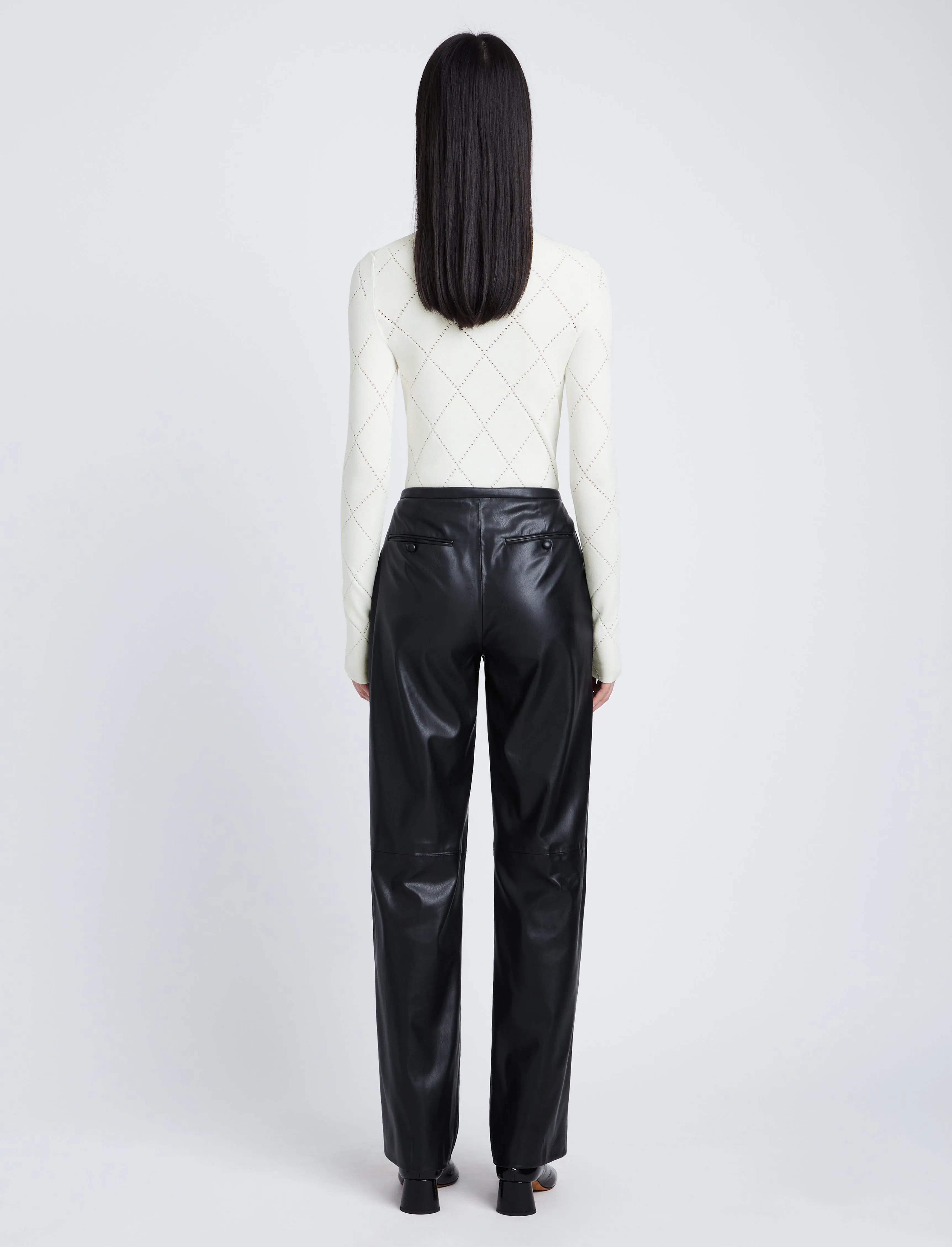 Pointelle Diamonds Turtleneck Top sold by Proenza Schouler product image thumbnail 5