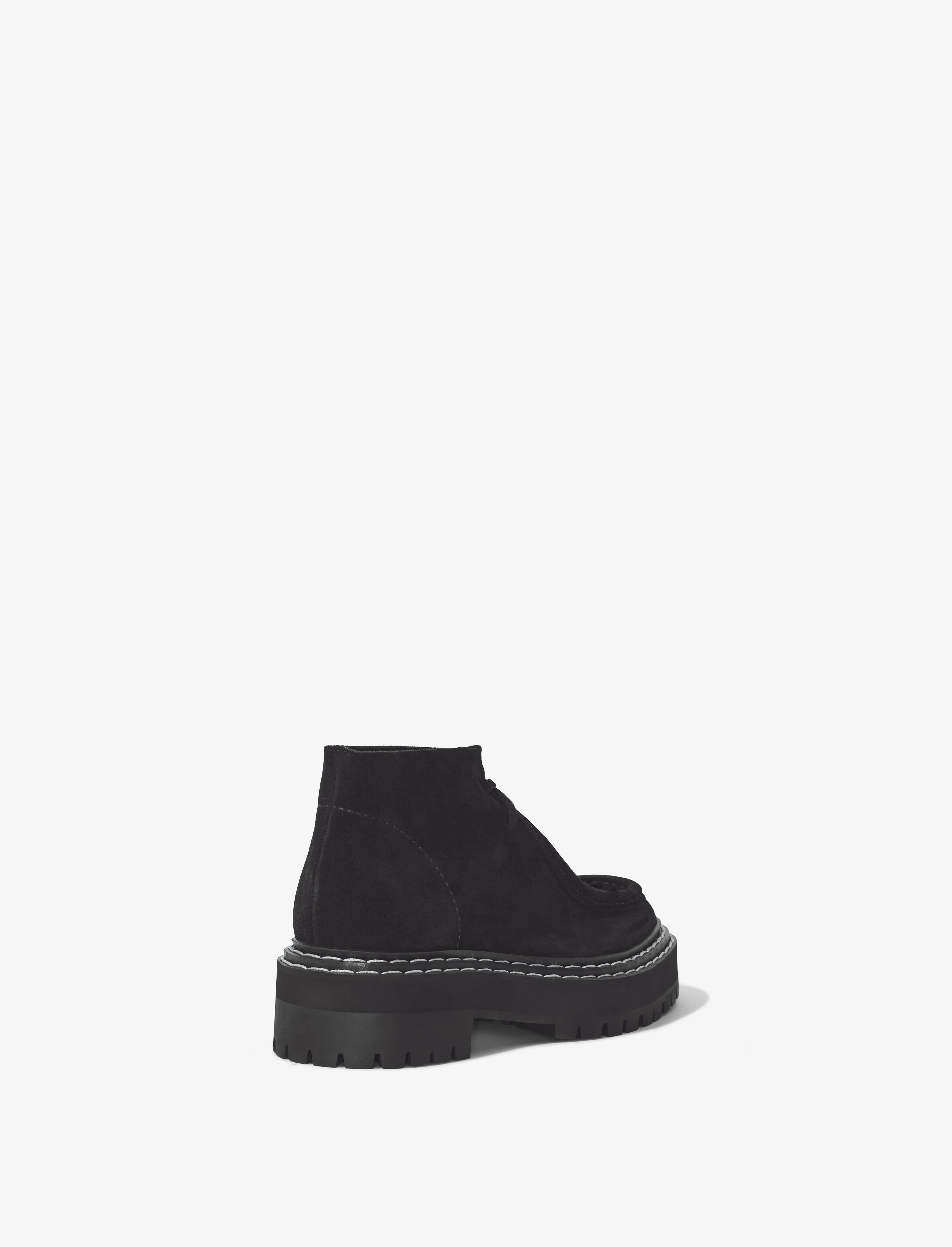 Lug Sole Platform Lace Up Boots in Suede sold by Proenza Schouler product image thumbnail 3