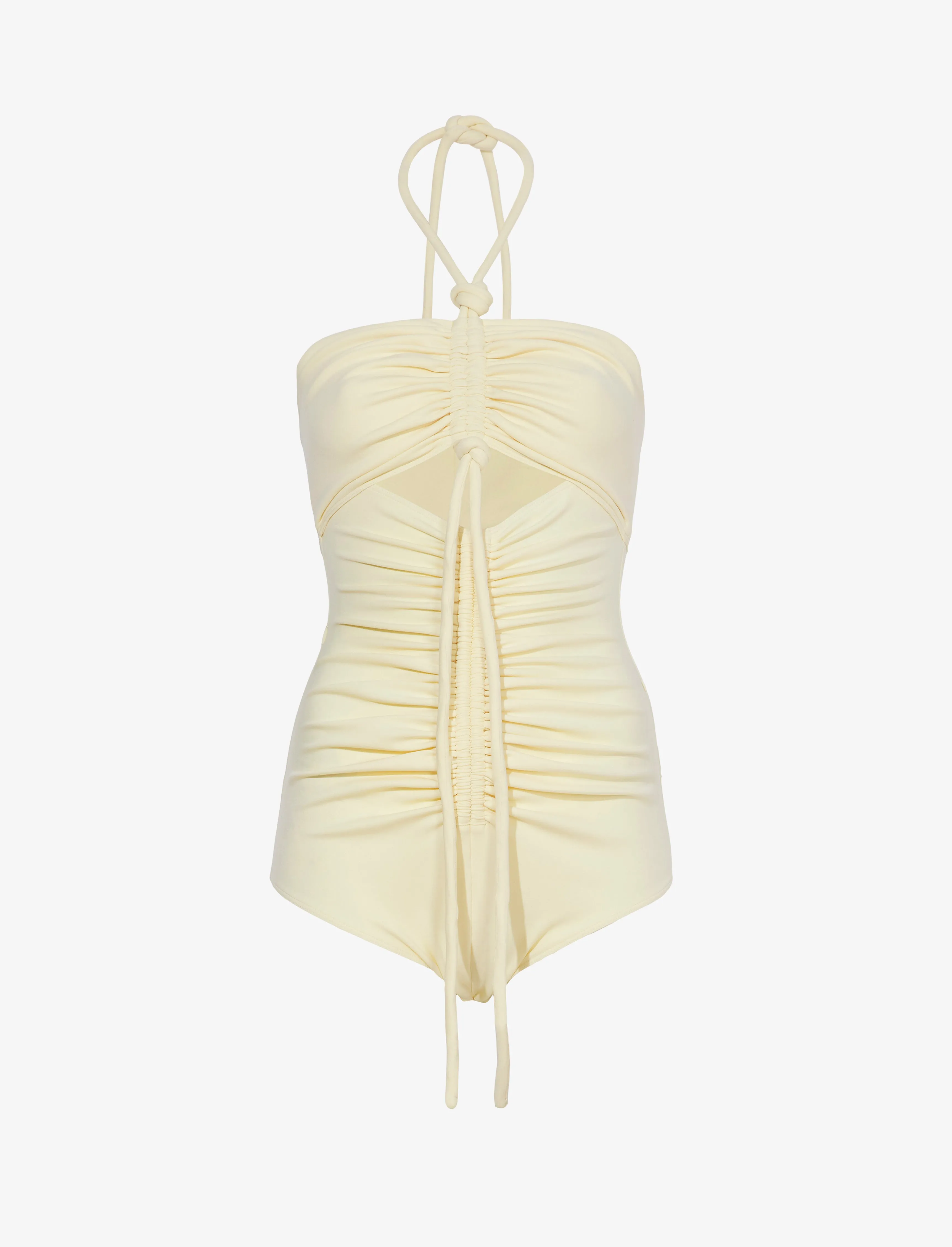 Compact Jersey Ruched Bodysuit sold by Proenza Schouler
