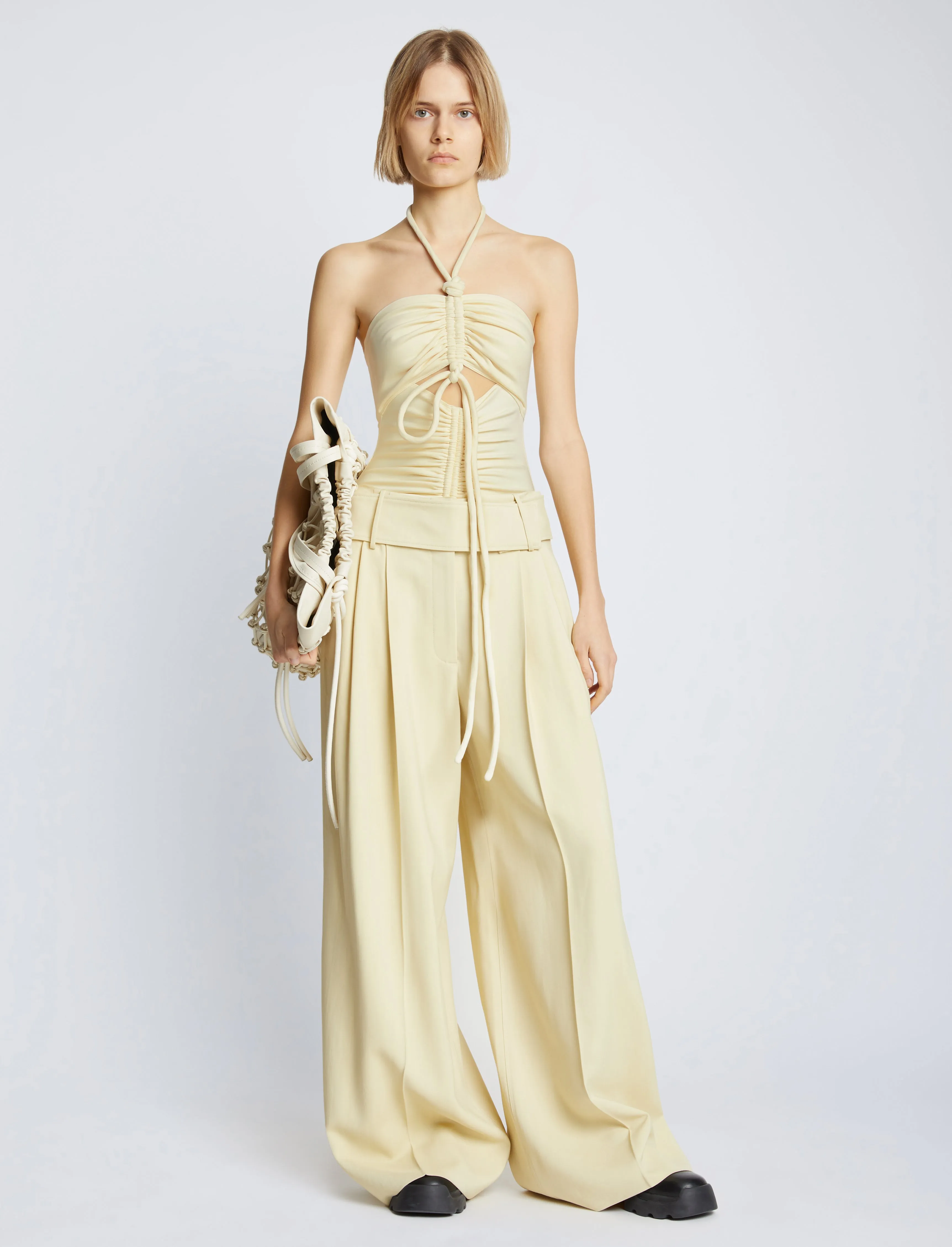 Compact Jersey Ruched Bodysuit sold by Proenza Schouler product image thumbnail 3