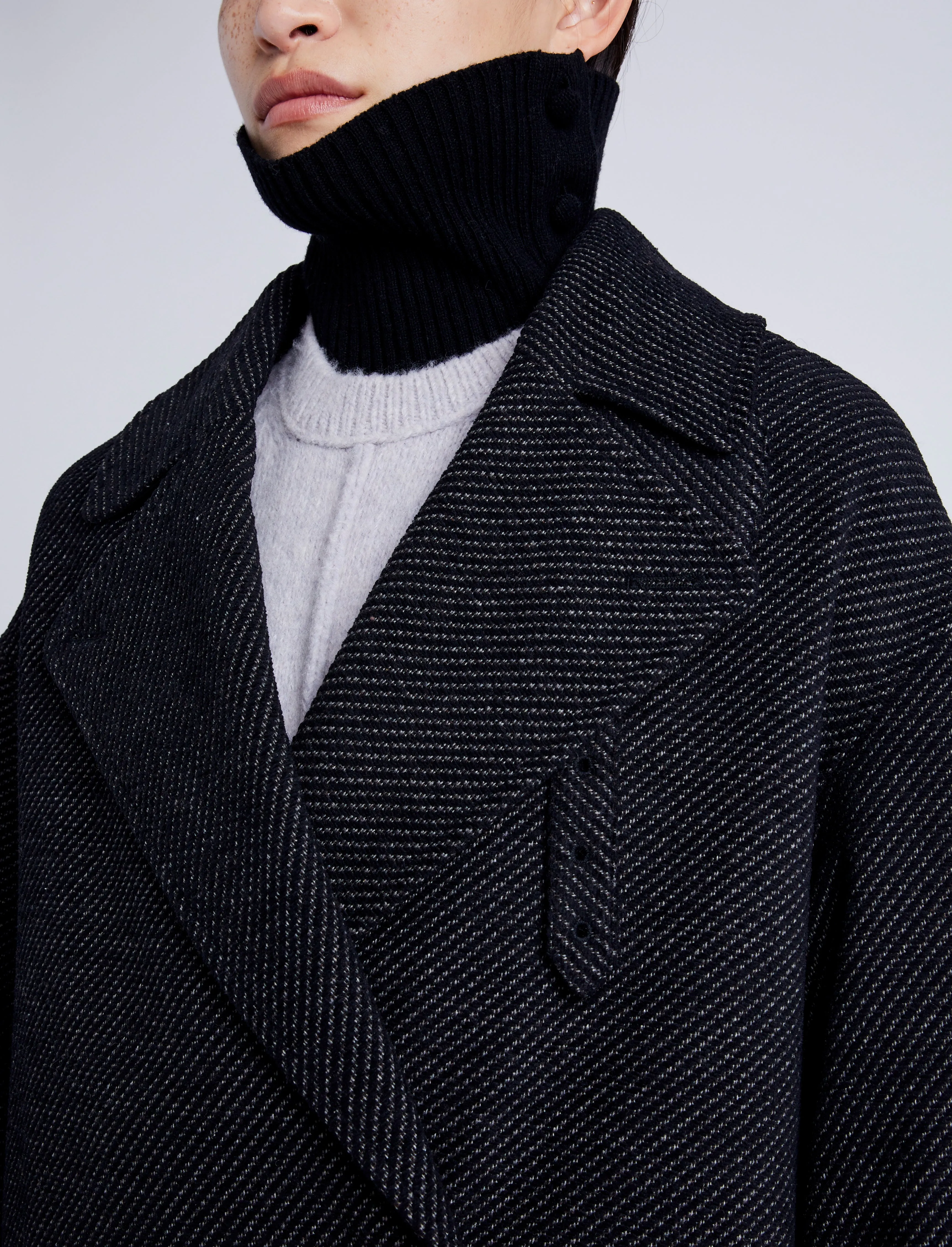 Ronan Coat in Soft Twill Coating sold by Proenza Schouler product image thumbnail 5