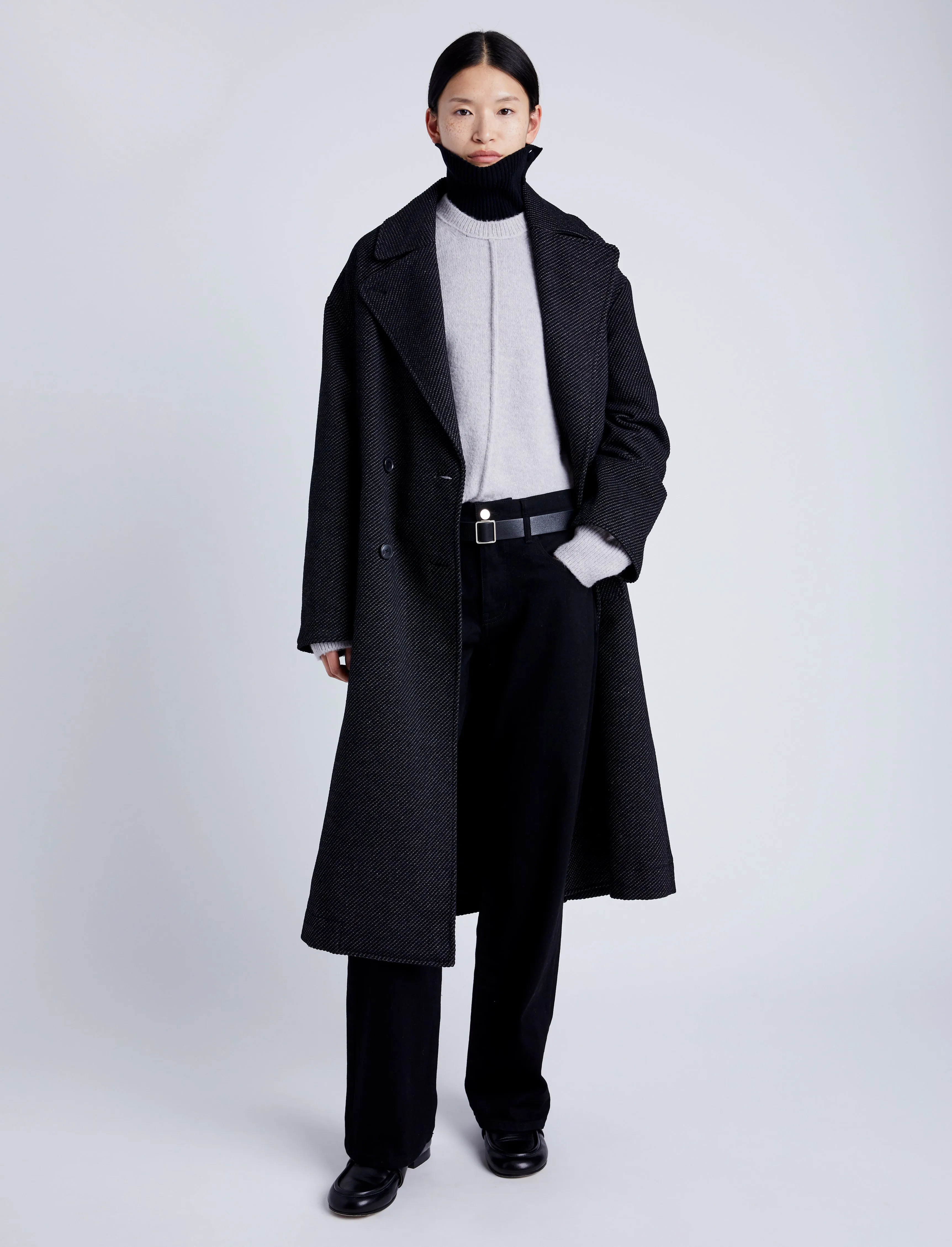 Ronan Coat in Soft Twill Coating sold by Proenza Schouler product image thumbnail 2
