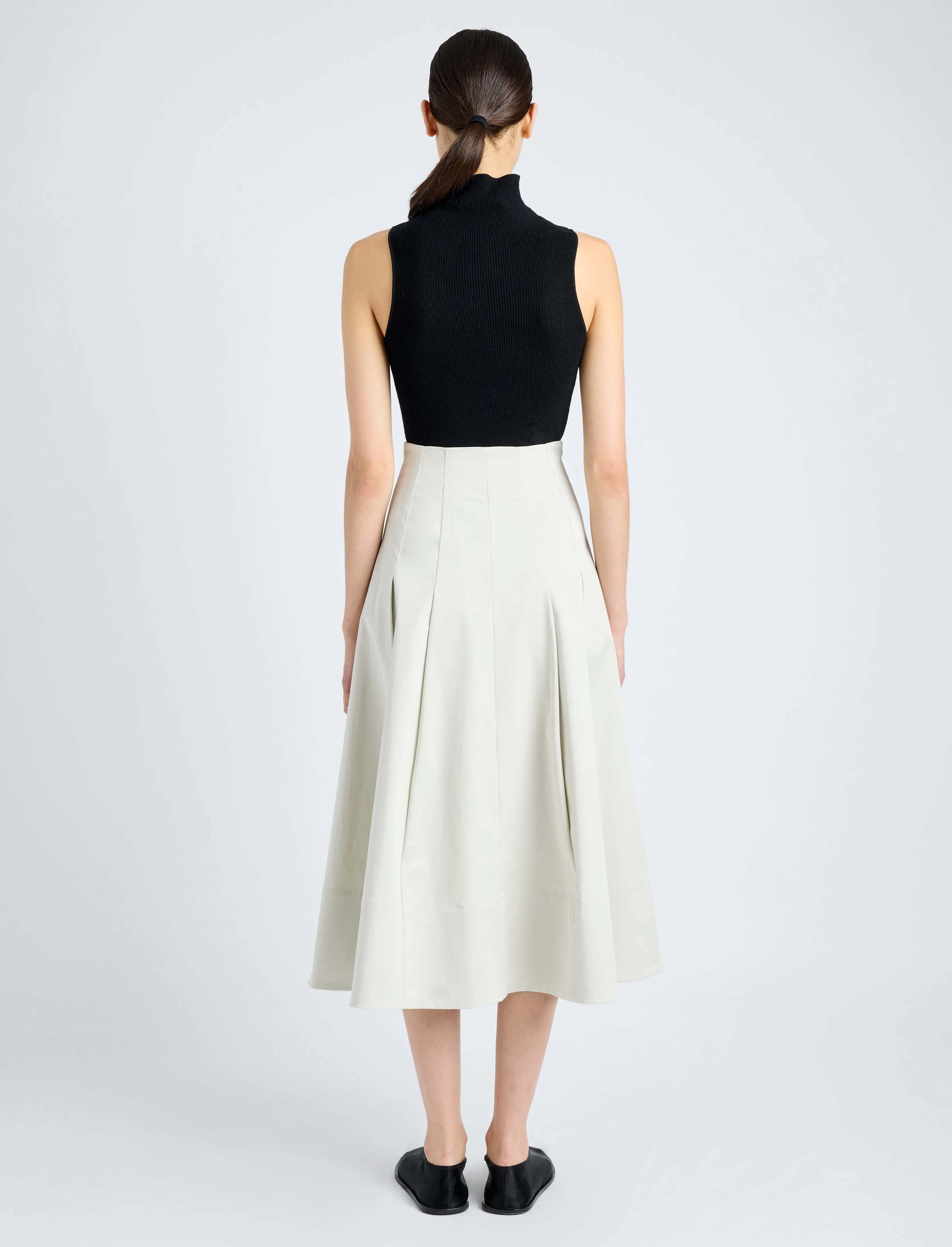 Moore Skirt in Organic Cotton Twill sold by Proenza Schouler product image thumbnail 4
