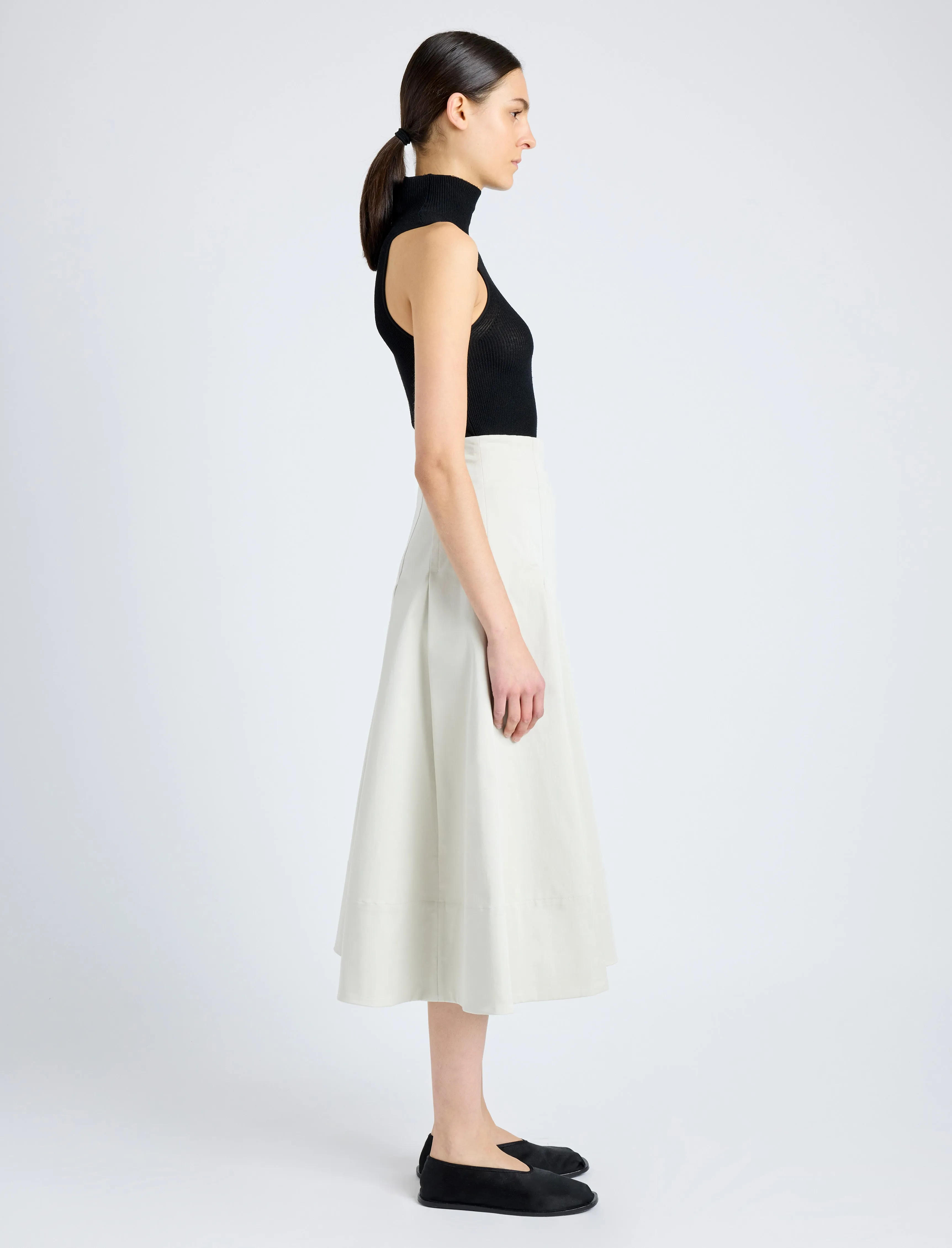Moore Skirt in Organic Cotton Twill sold by Proenza Schouler product image thumbnail 3