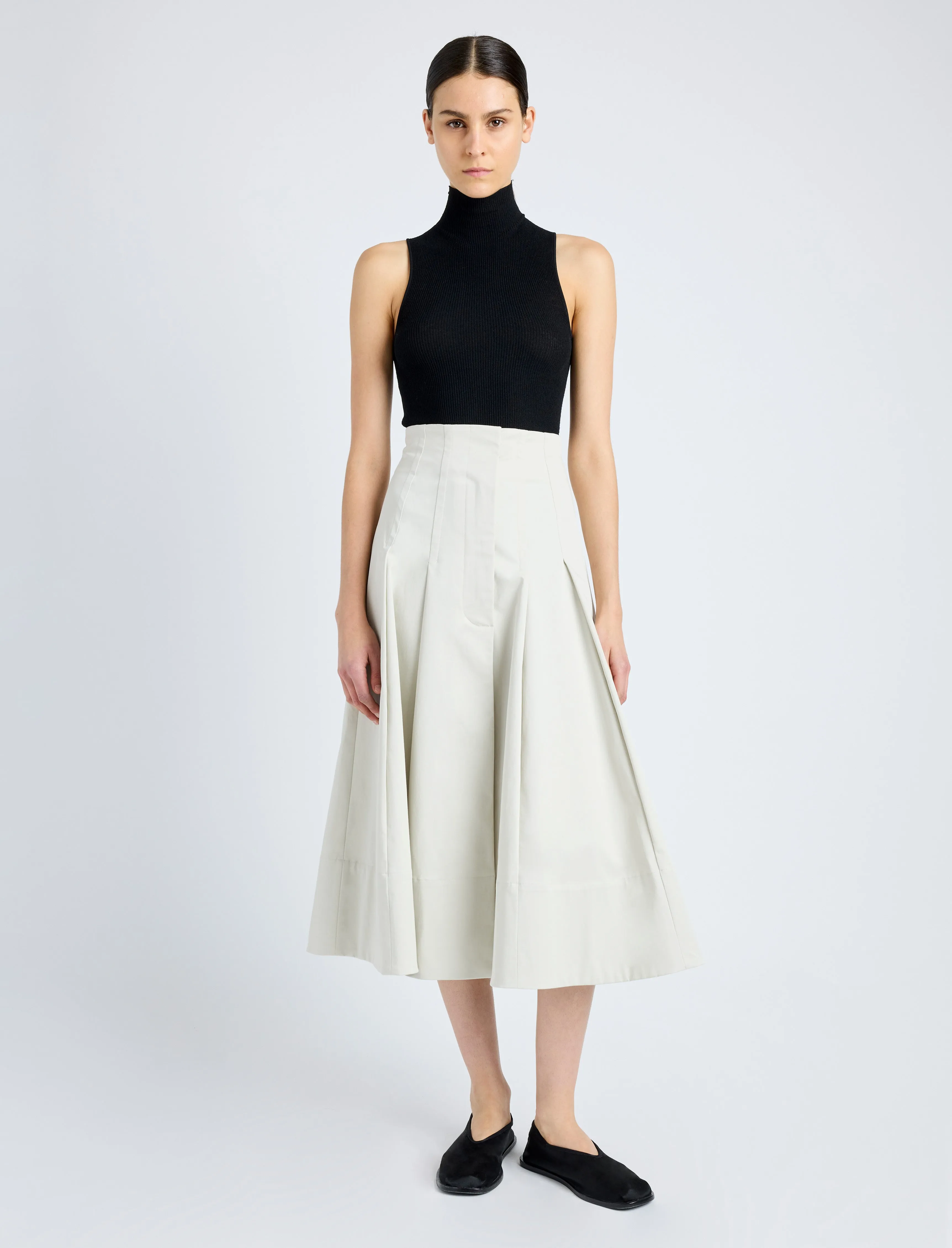 Moore Skirt in Organic Cotton Twill sold by Proenza Schouler product image thumbnail 2