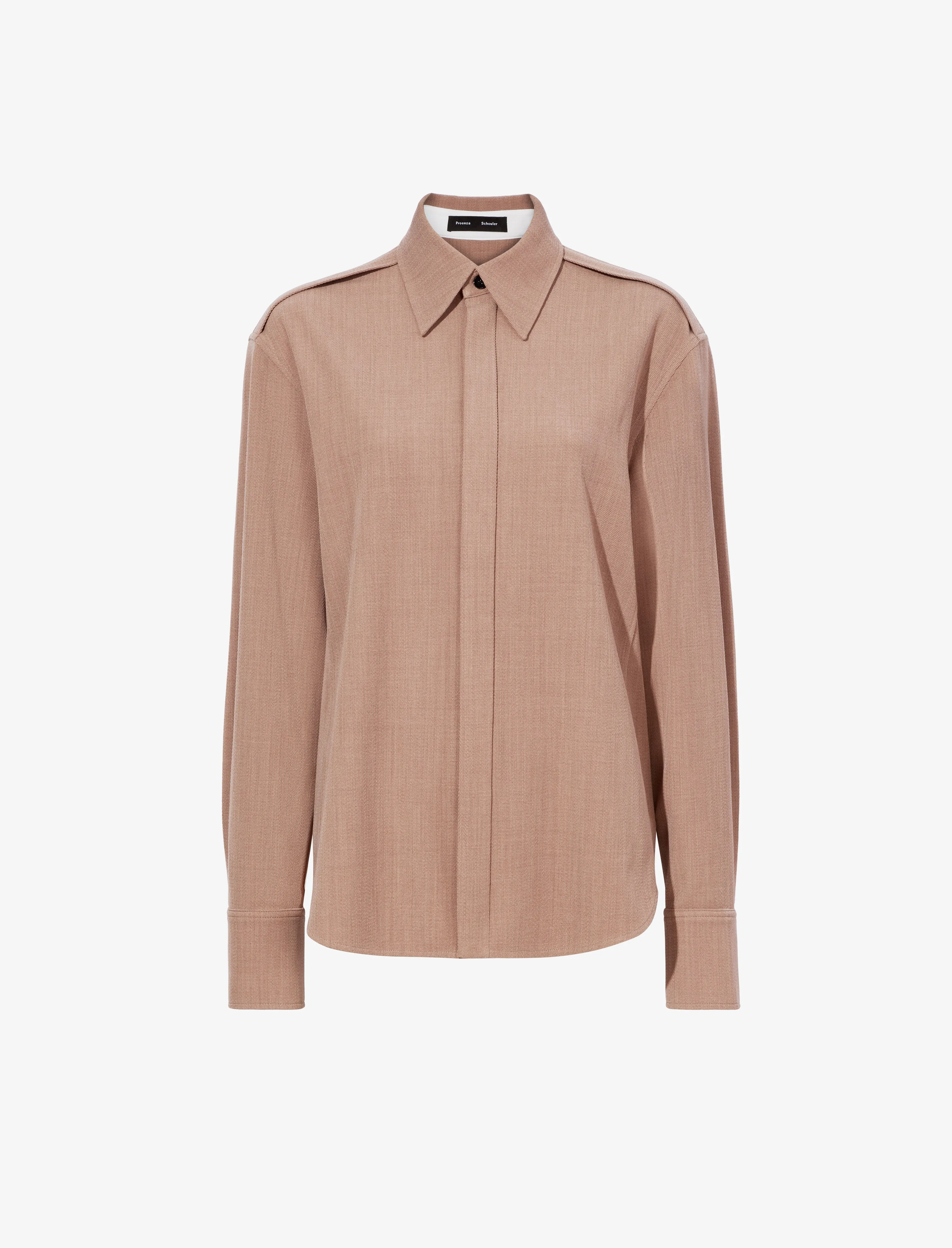 Maya Shirt in Wool Melange sold by Proenza Schouler