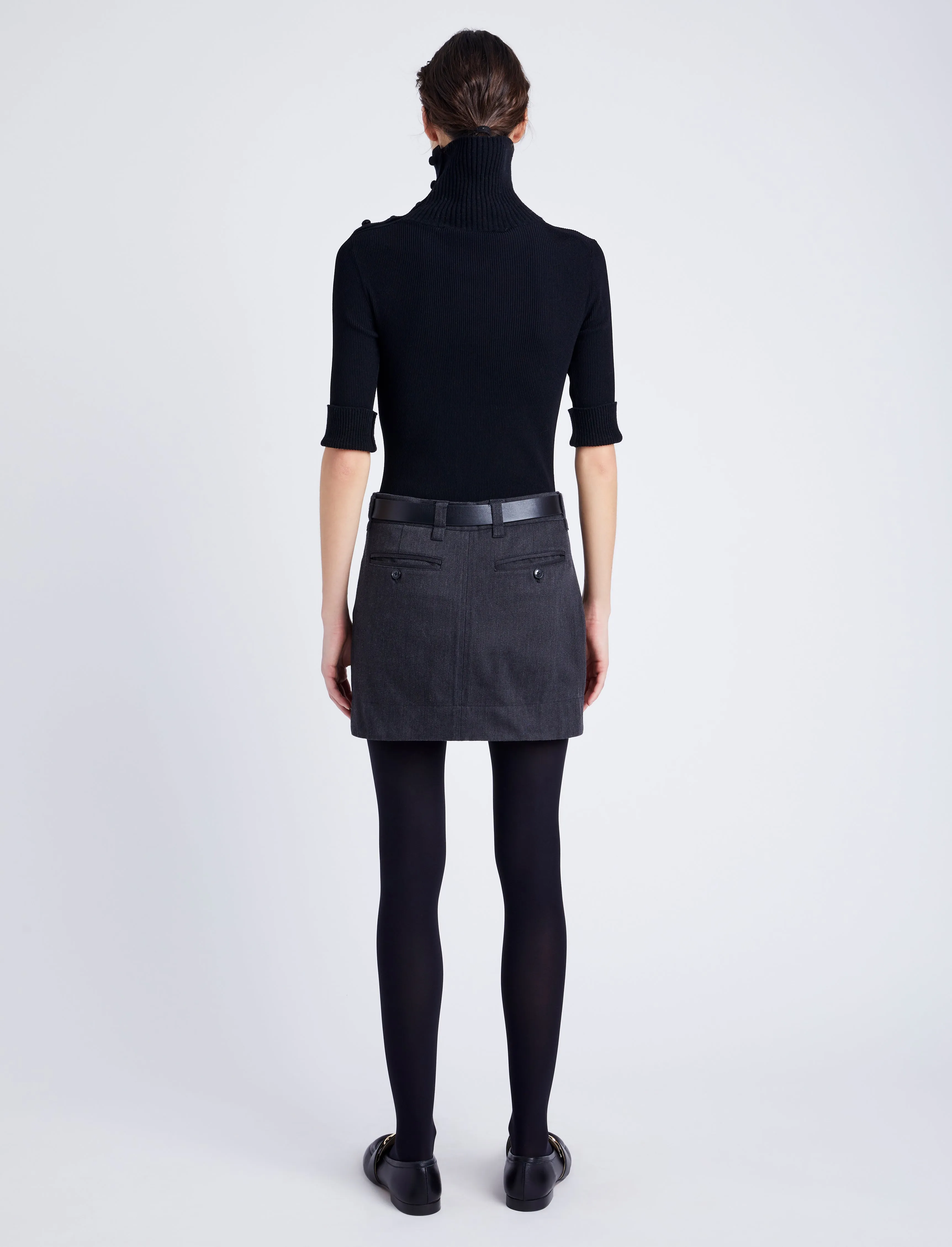Silas Skirt in Gabardine sold by Proenza Schouler product image thumbnail 4
