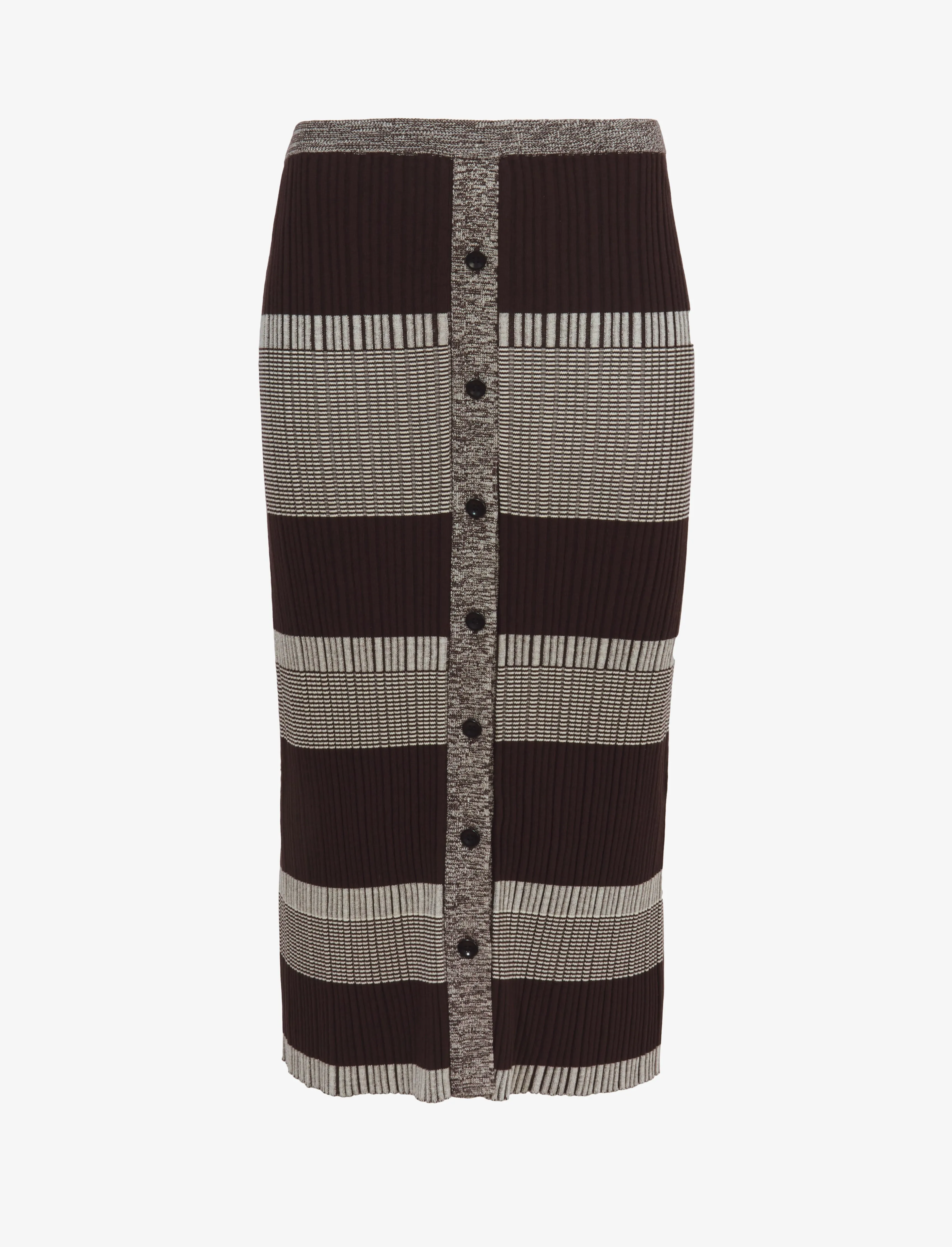 Mini Stripe Button Font Skirt sold by Proenza Schouler