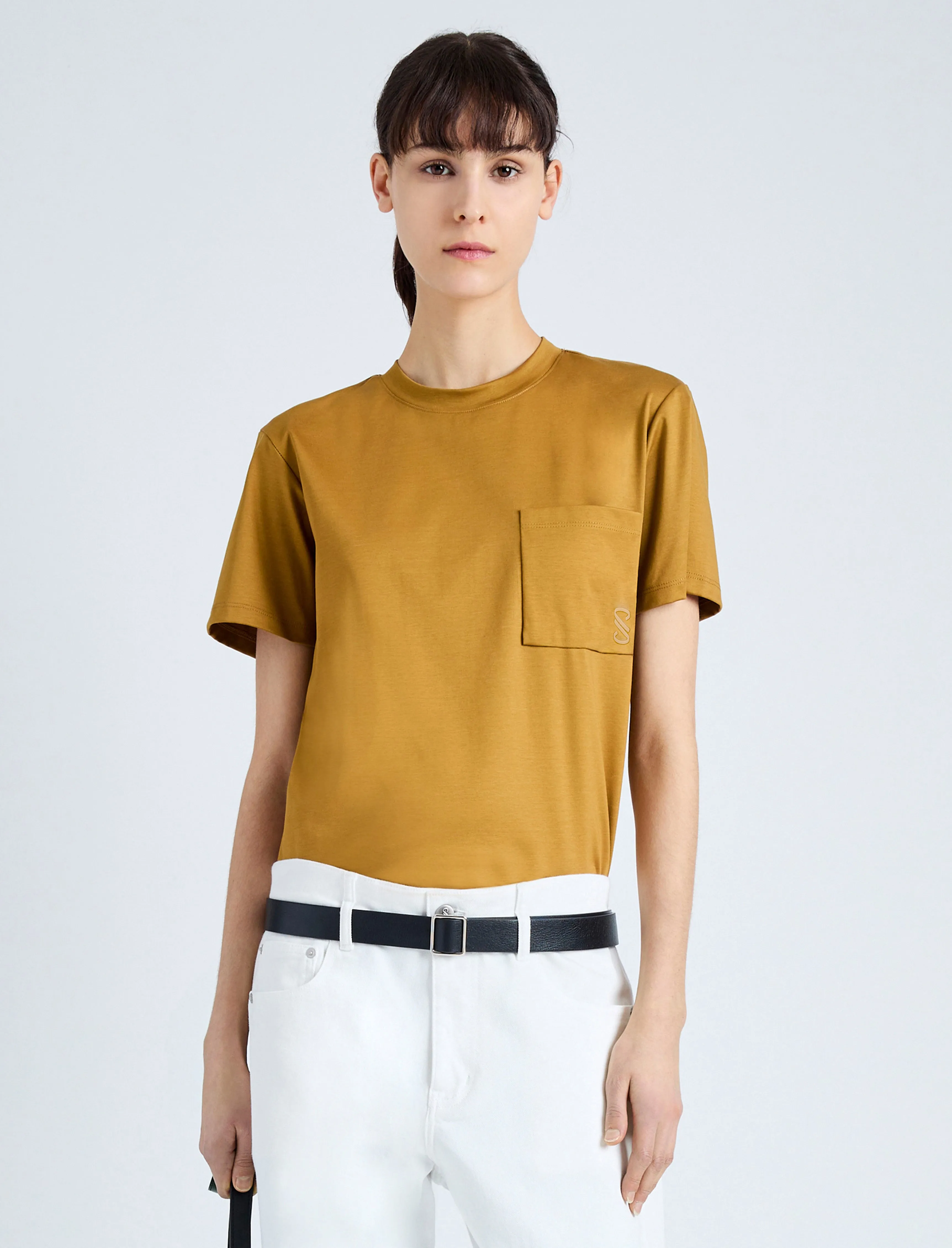 Kira T-Shirt in Eco Cotton Jersey sold by Proenza Schouler product image thumbnail 2