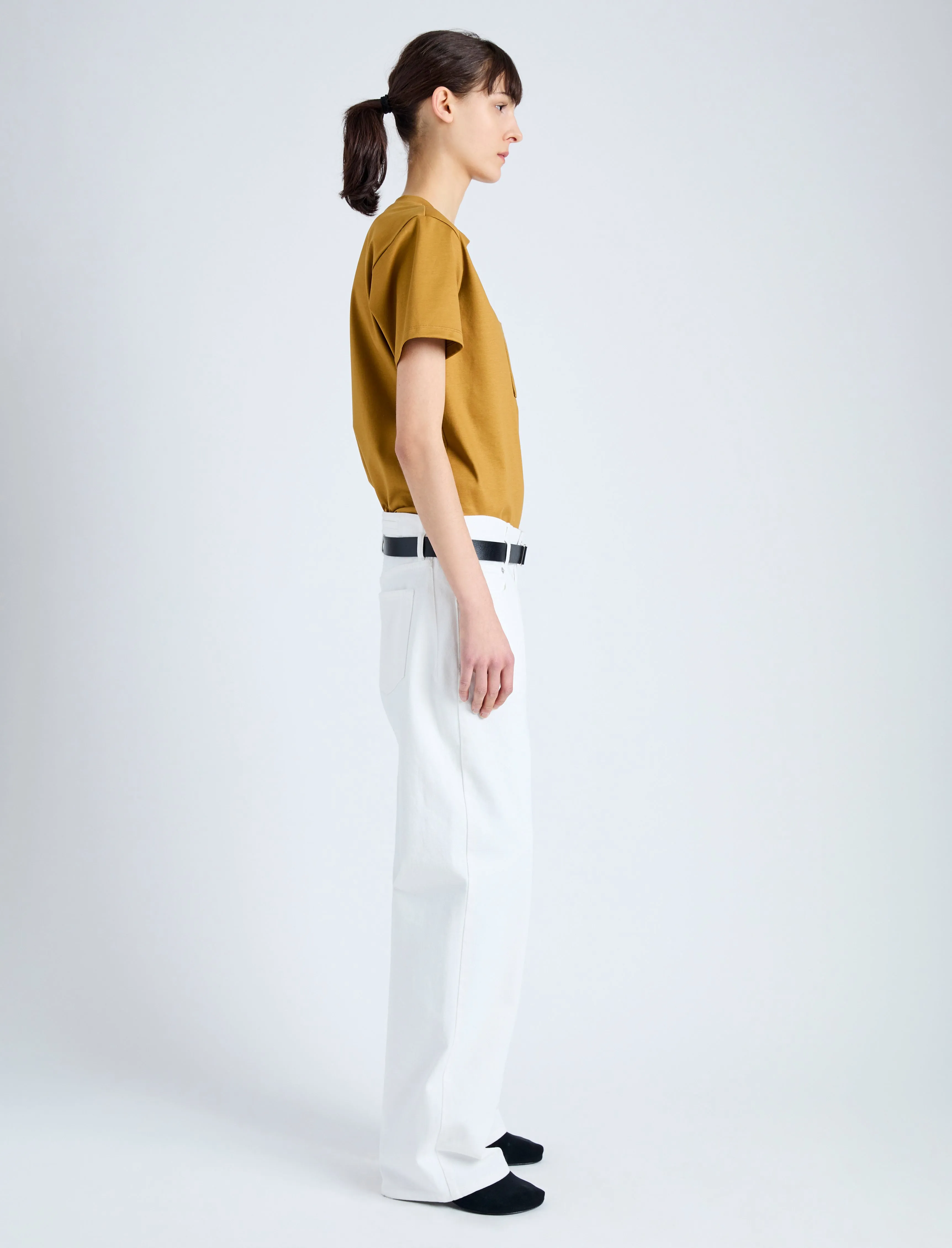 Kira T-Shirt in Eco Cotton Jersey sold by Proenza Schouler product image thumbnail 4