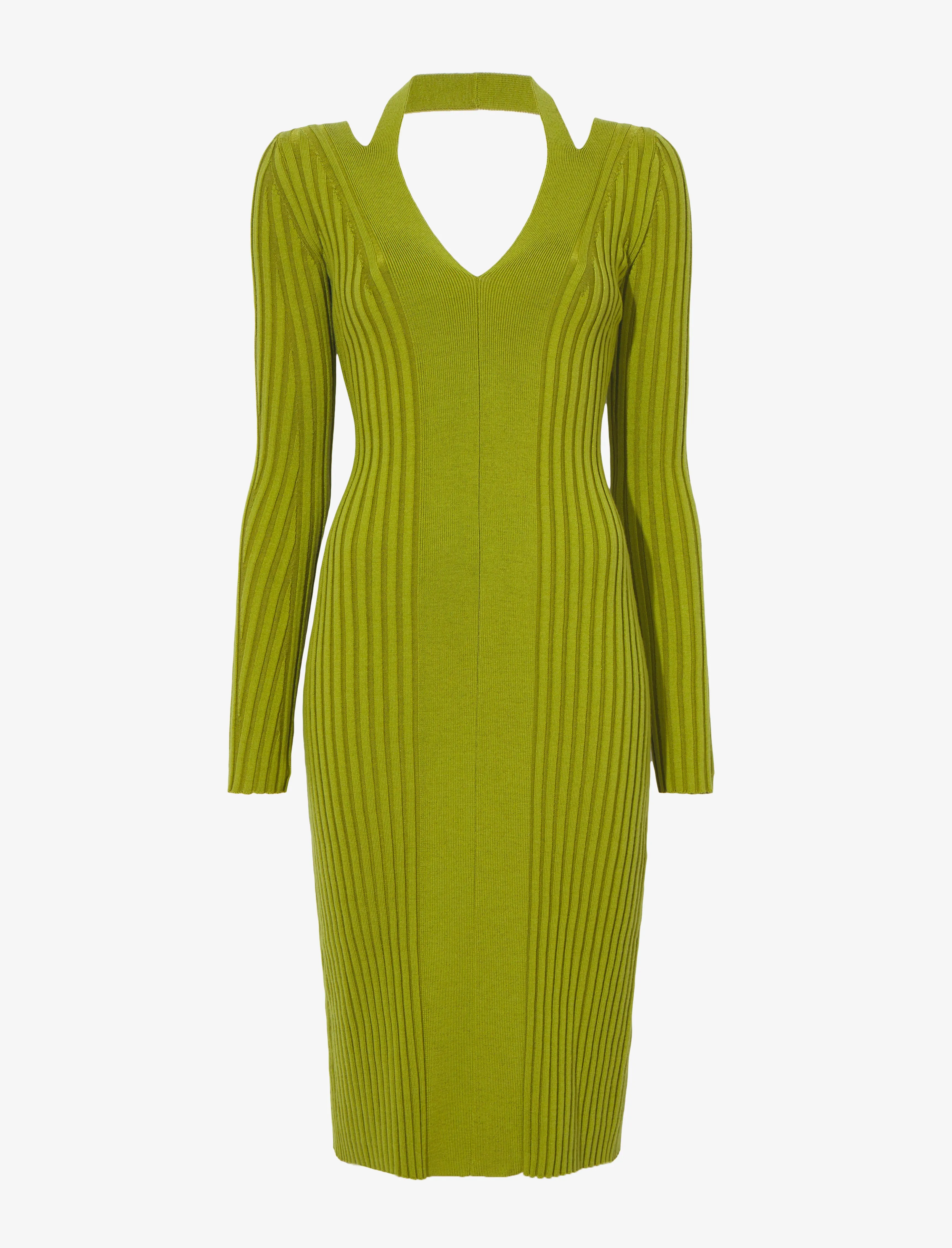 Knit Halter Dress - CHARTREUSE sold by Proenza Schouler